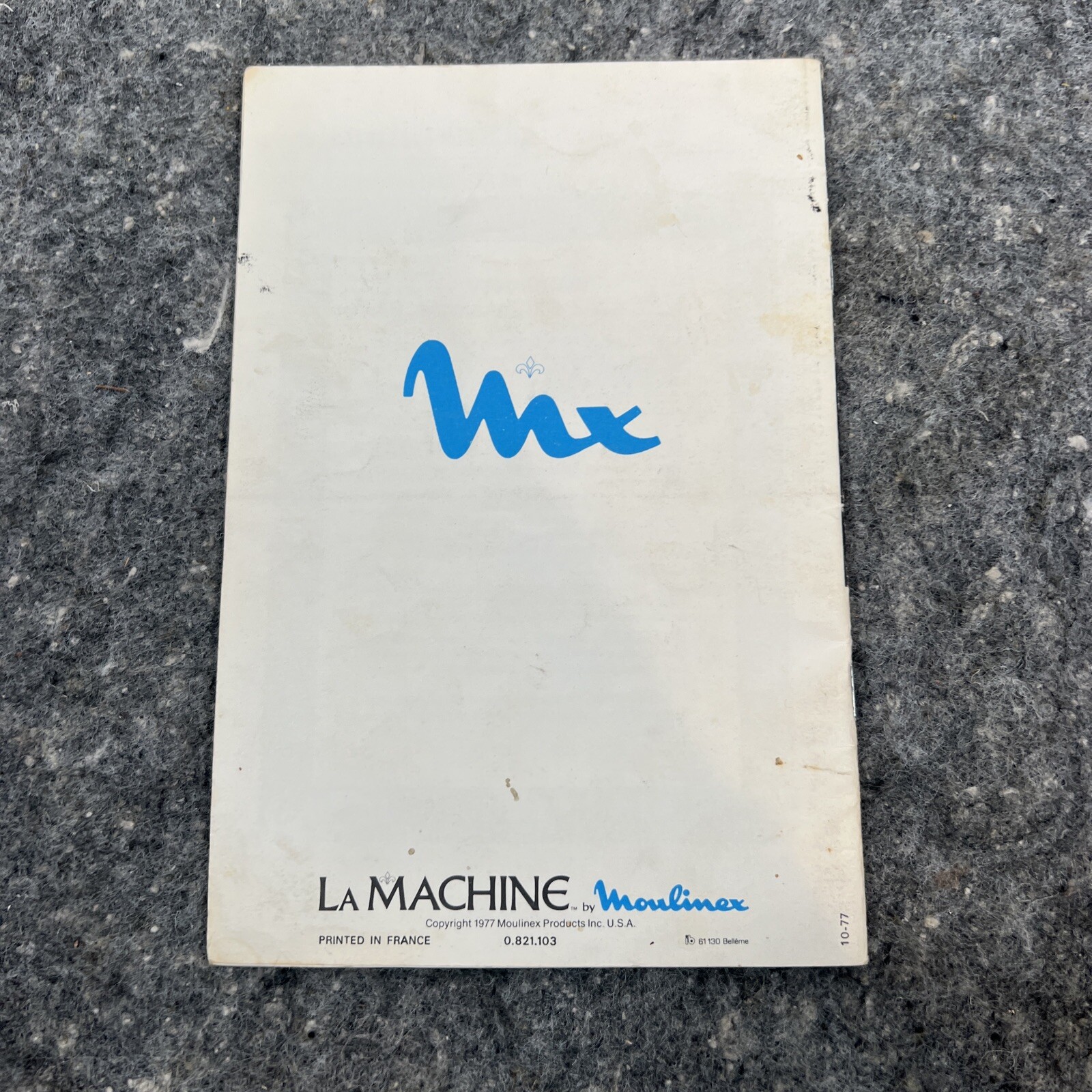 LA Machine Food Processor Model 390 & 354 Instructions and Operating Manual