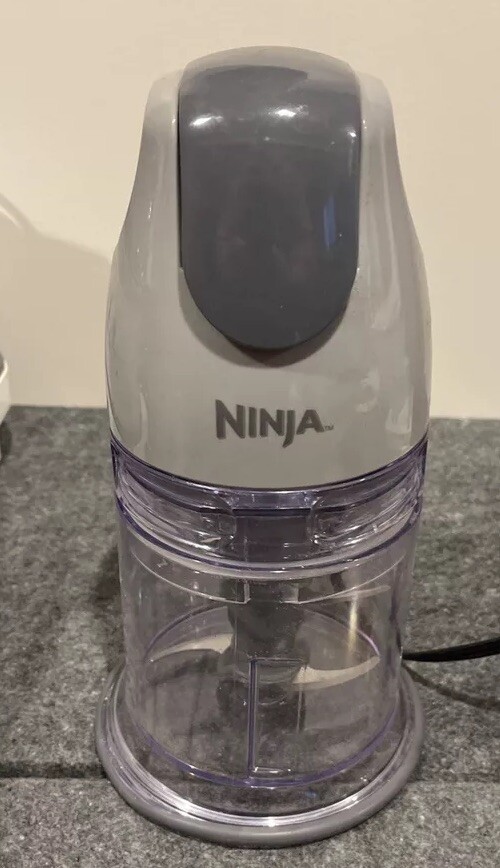 Ninja Express Pro Food Chopper Processor QB1000 Complete Lid Bowl Fast Easy Use