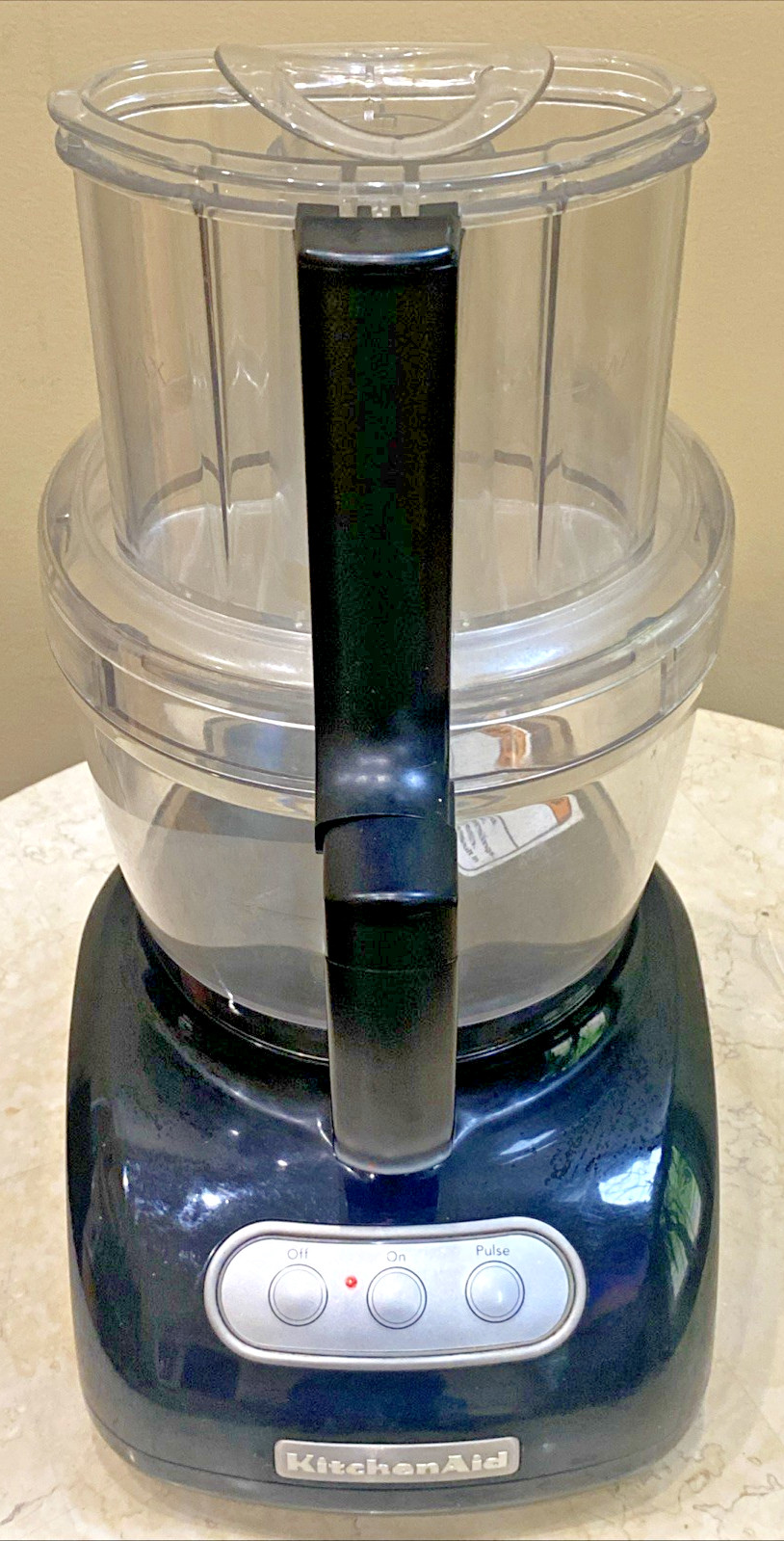 KitchenAid 12 Cup Food Processor Black KFPW760QBW1 Tested w Accessory