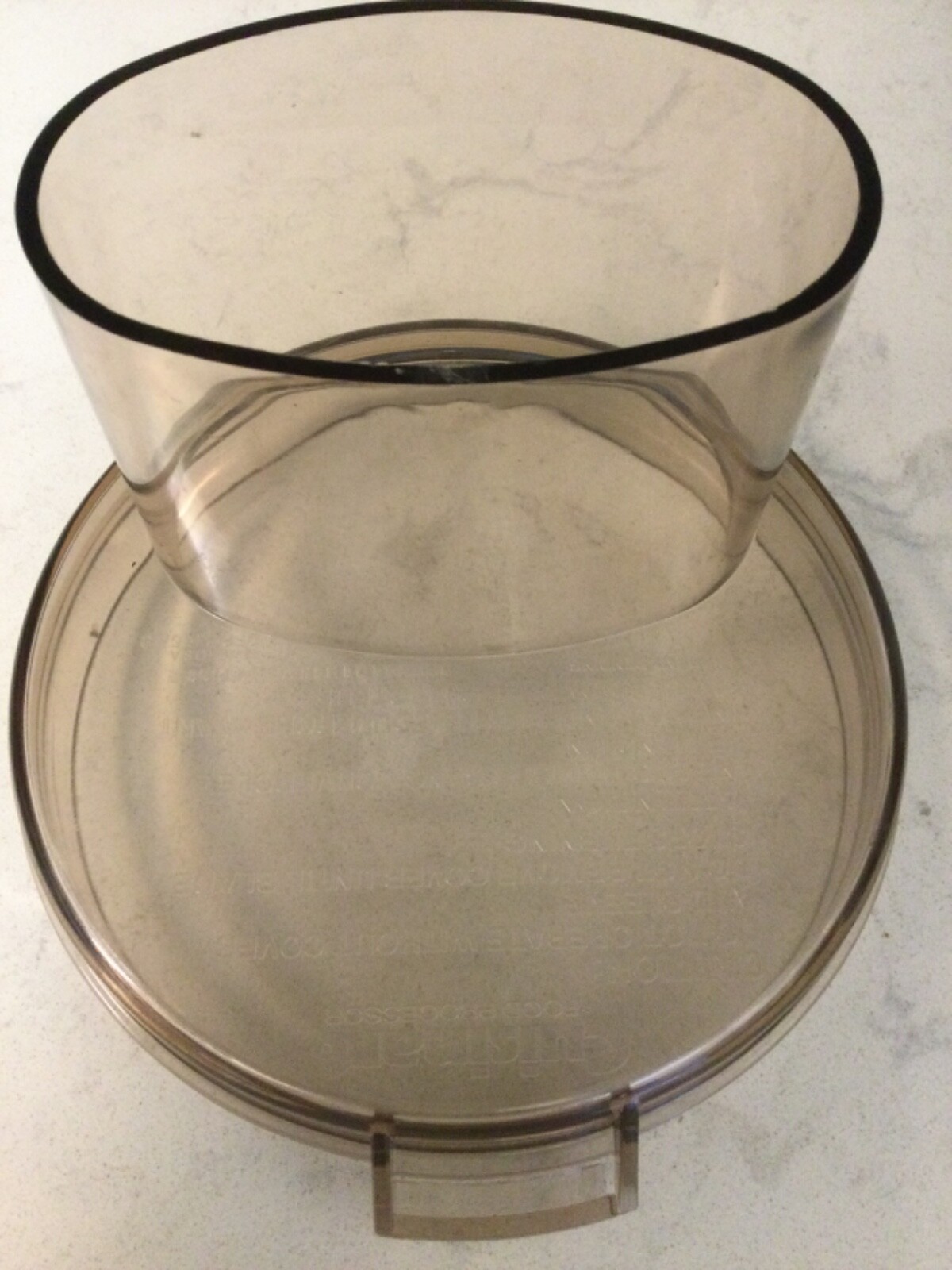 Cuisinart DLC-10E Food Processor Lid Cover Amber Replacement Part CFP-4 5 5A 9