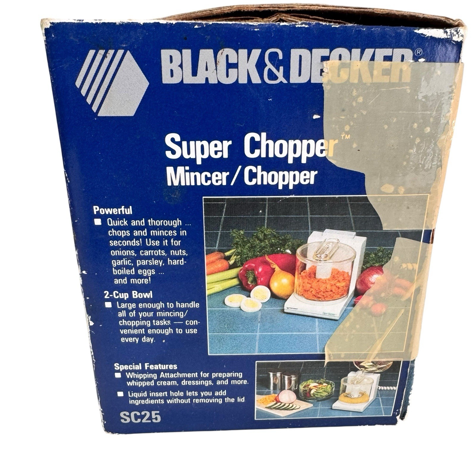 Black & Decker Super Chopper SC-25 120V 60W Food Processor White