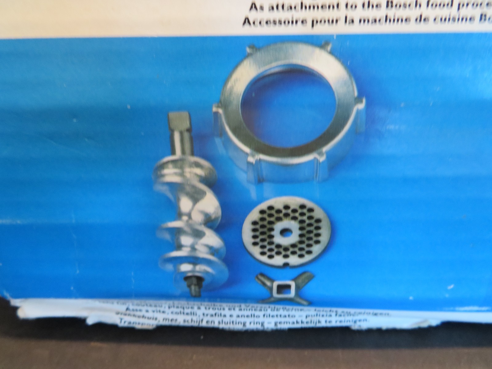 Bosch Mincer Attachment for Bosch Food Processor UM3 – Missing Pusher –