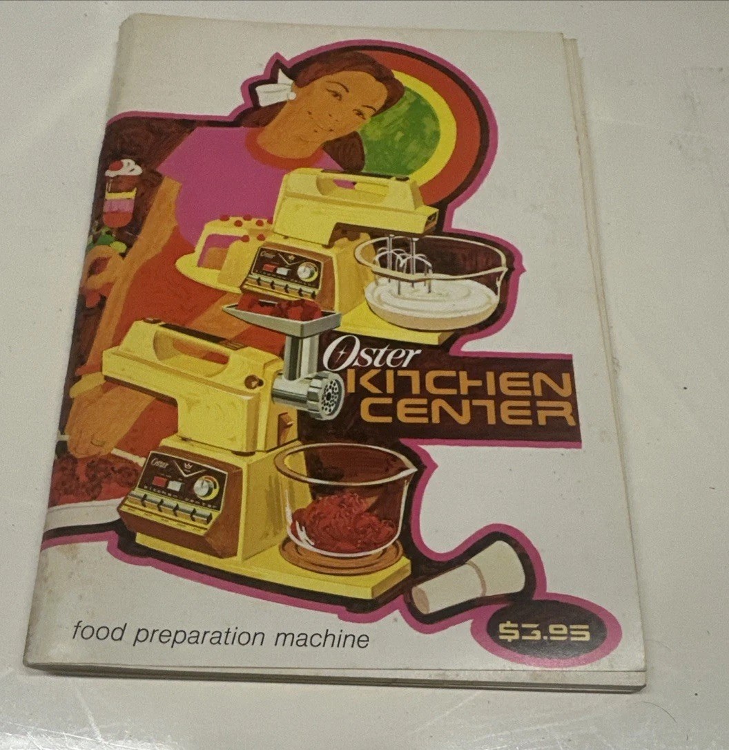 Vintage Oster Kitchen Center Cookbook Recipe Book Instruction Manual Guide