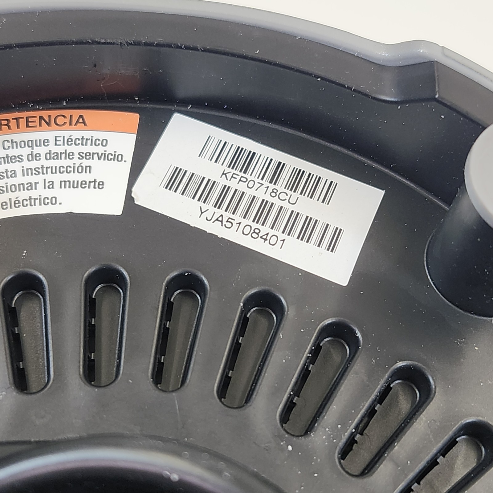 KitchenAid Food Processor KFP0718 Motor Base Only Replacement Parts KFP0719
