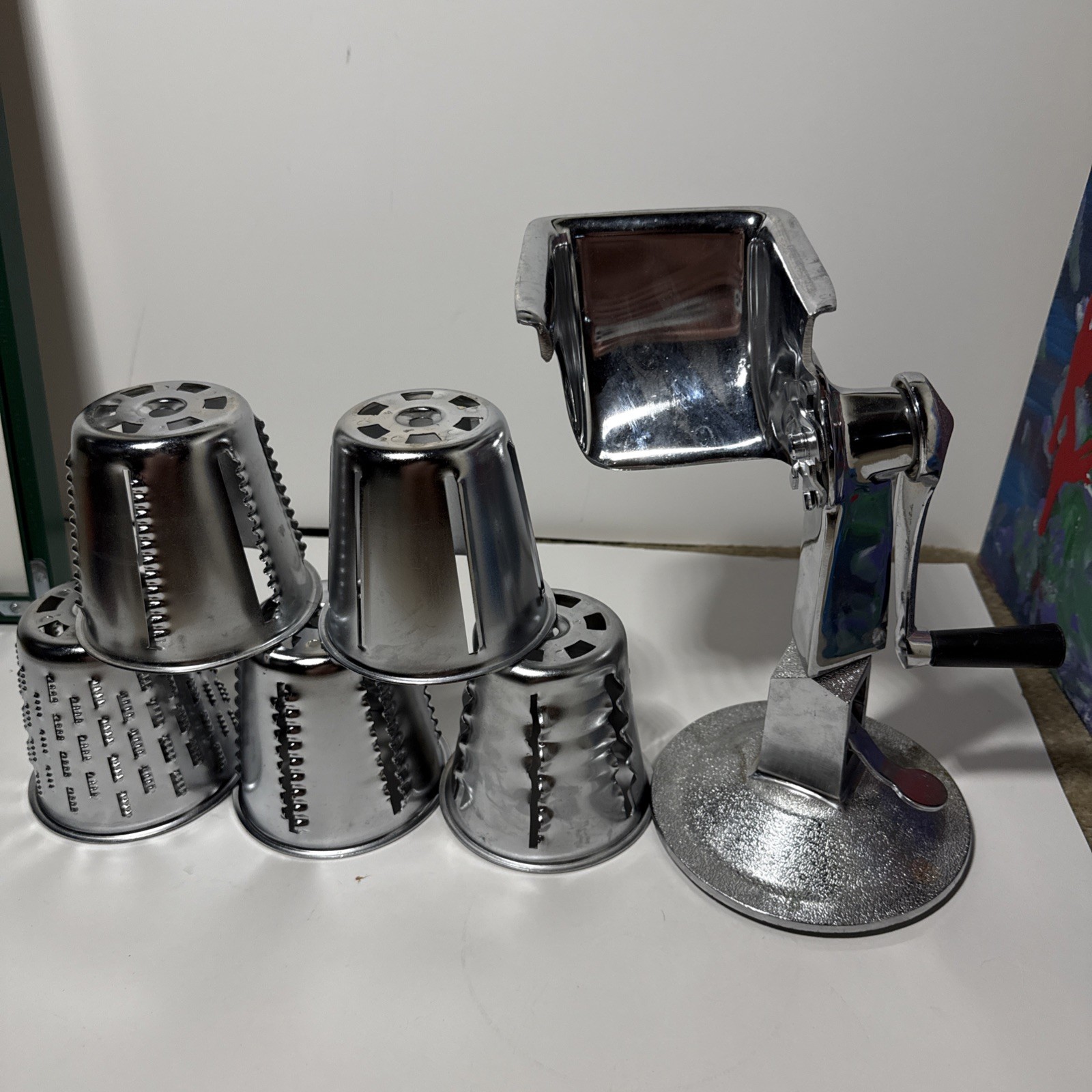 King Kutter Vegetable Cutter Food Processor w/ Base And 5 Cones