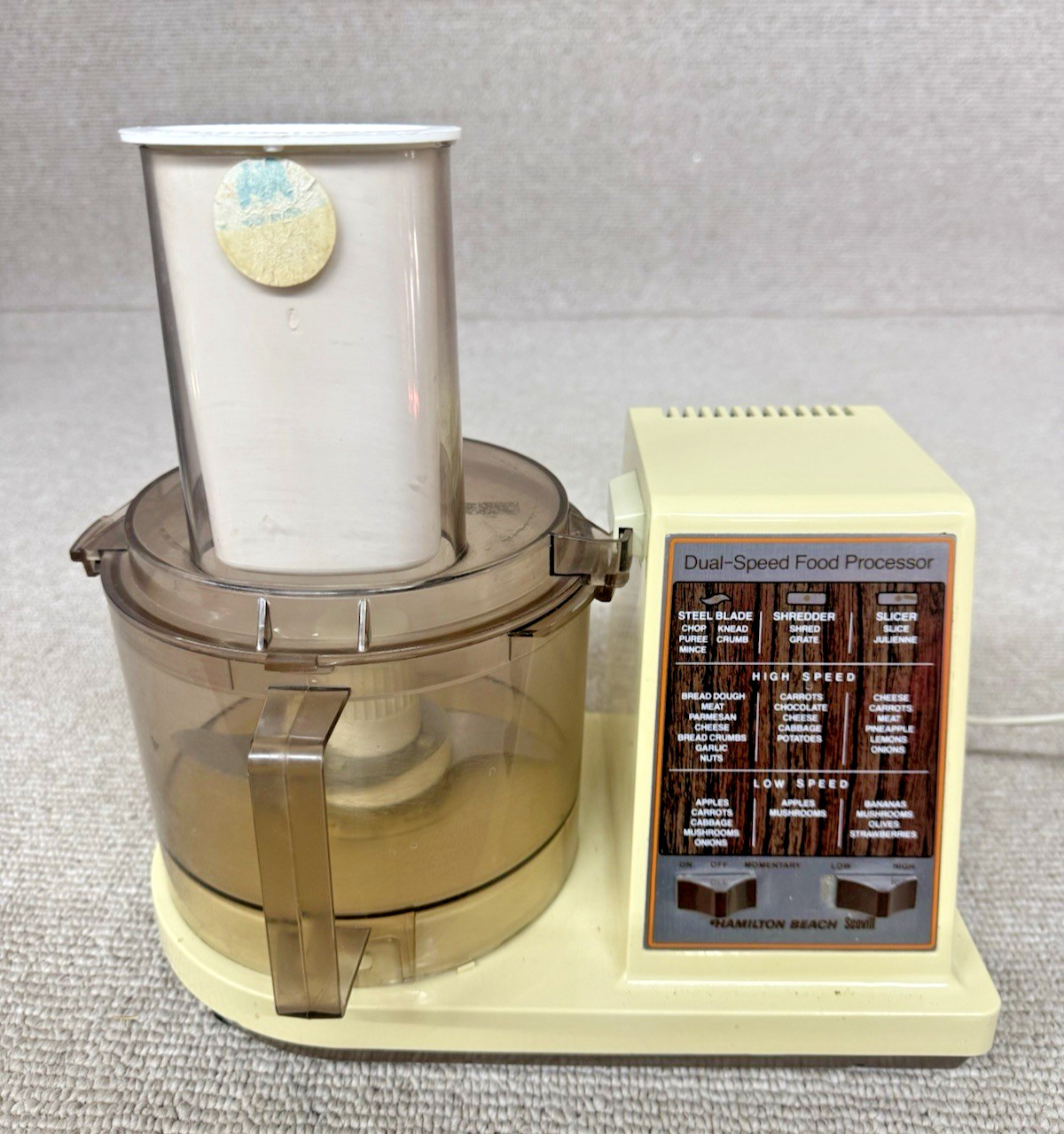 Vintage Hamilton Beach Scovill Dual Speed Food Processor Model 702 Working 🔥