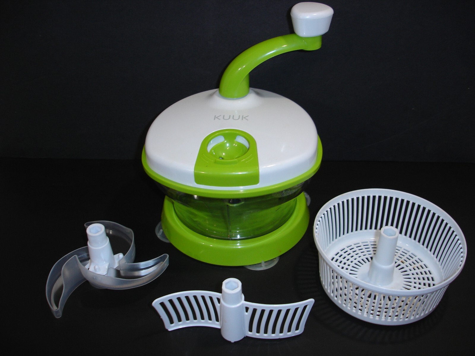 KUUK Hand-powered Food Processor, mixer, spinner NEW -Great for off grid