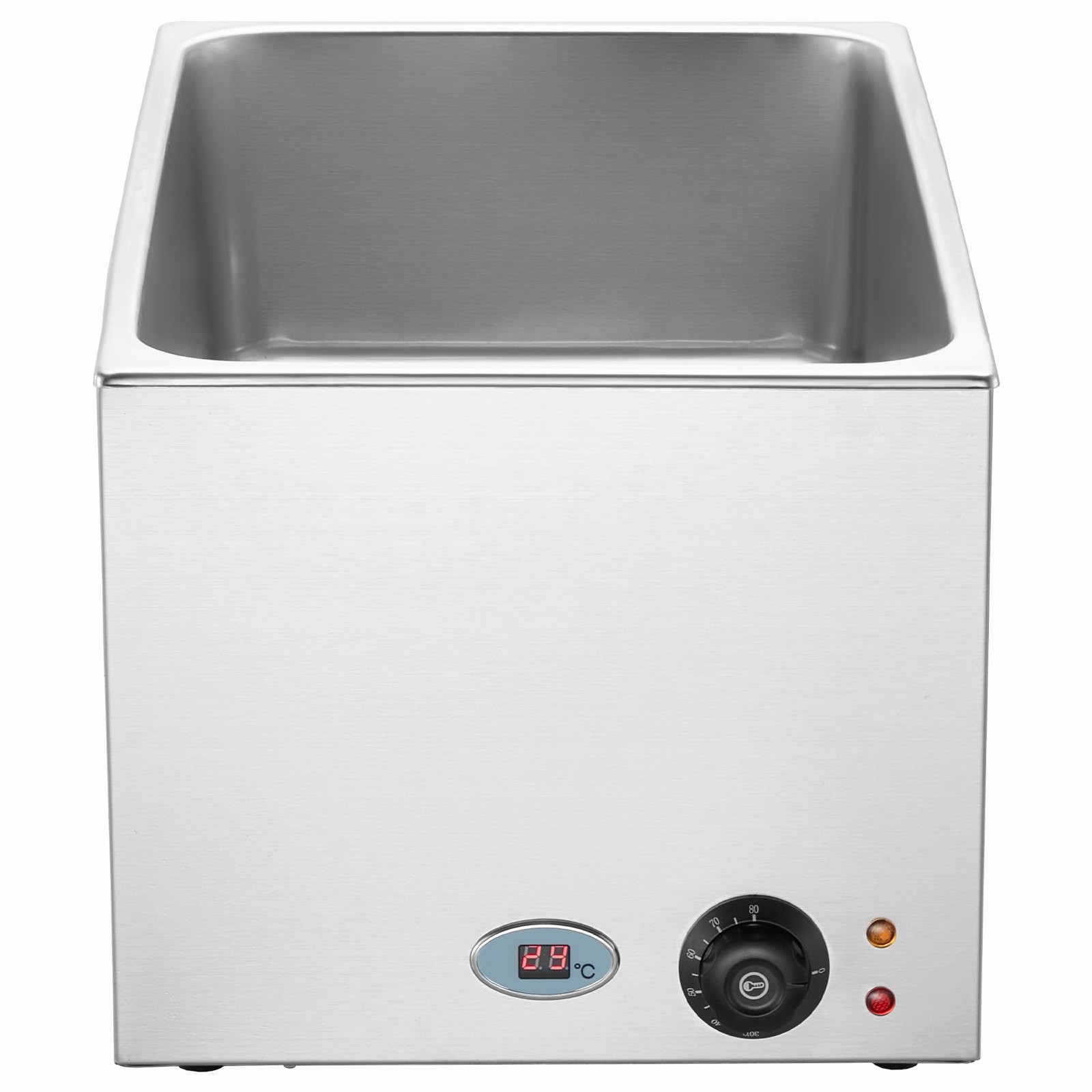 Commercial Food Warmer 19QT Bain Marie 1200W Electric Buffet Warmer Steam Table