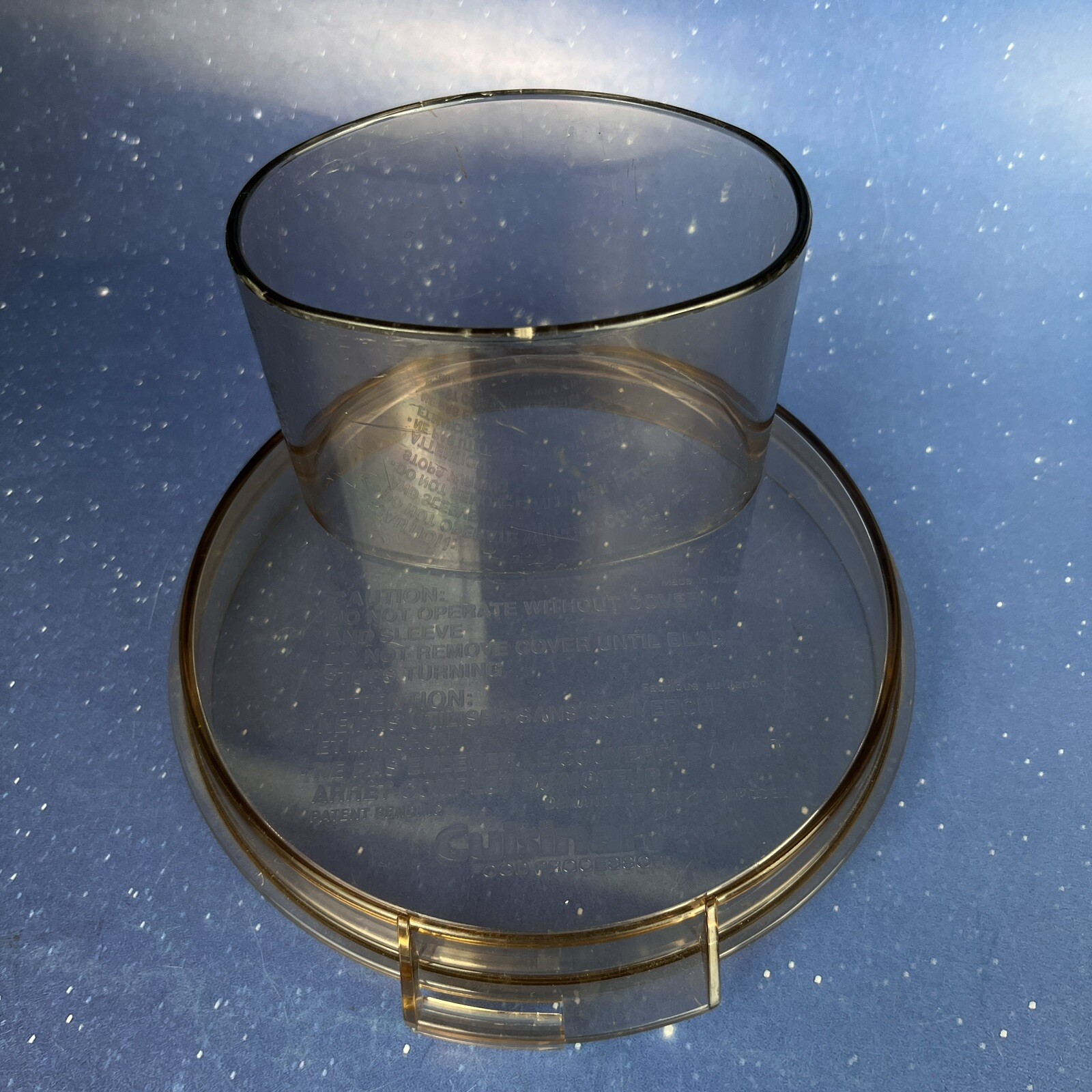CUISINART Food Processor 7 Cup LID TOP Cover CFP 4 5 5A 9 Amber Brown PART
