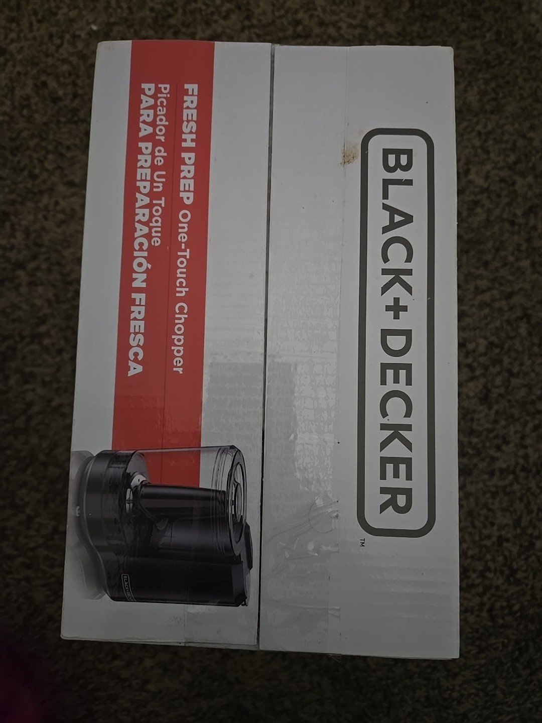 Black Decker FreshPrep One Touch Chopper 3 Cup Capacity Dishwasher Safe