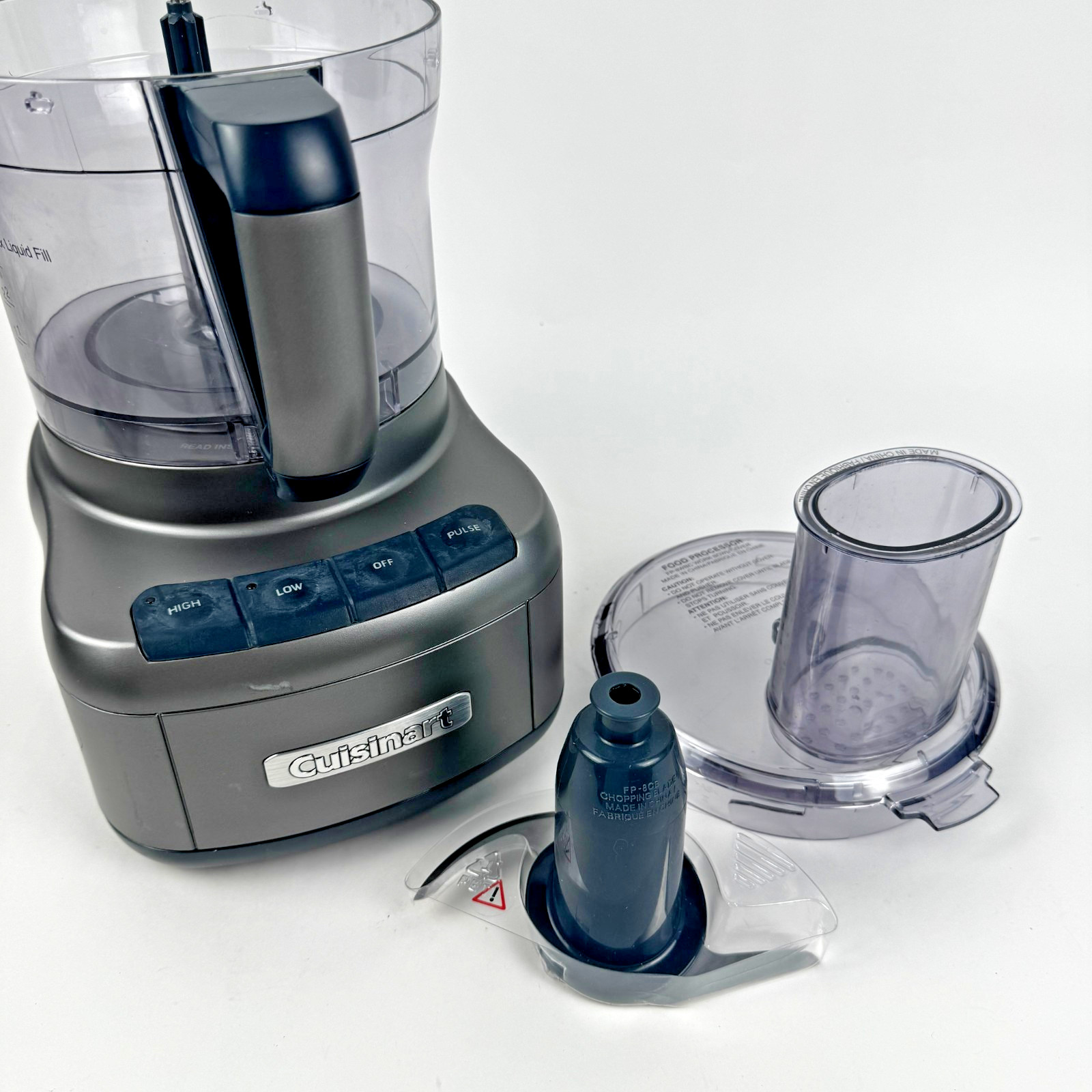 Cuisinart FP-8GMP1 Elemental 8-Cup Food Processor FP-1 Series Gunmetal Gray