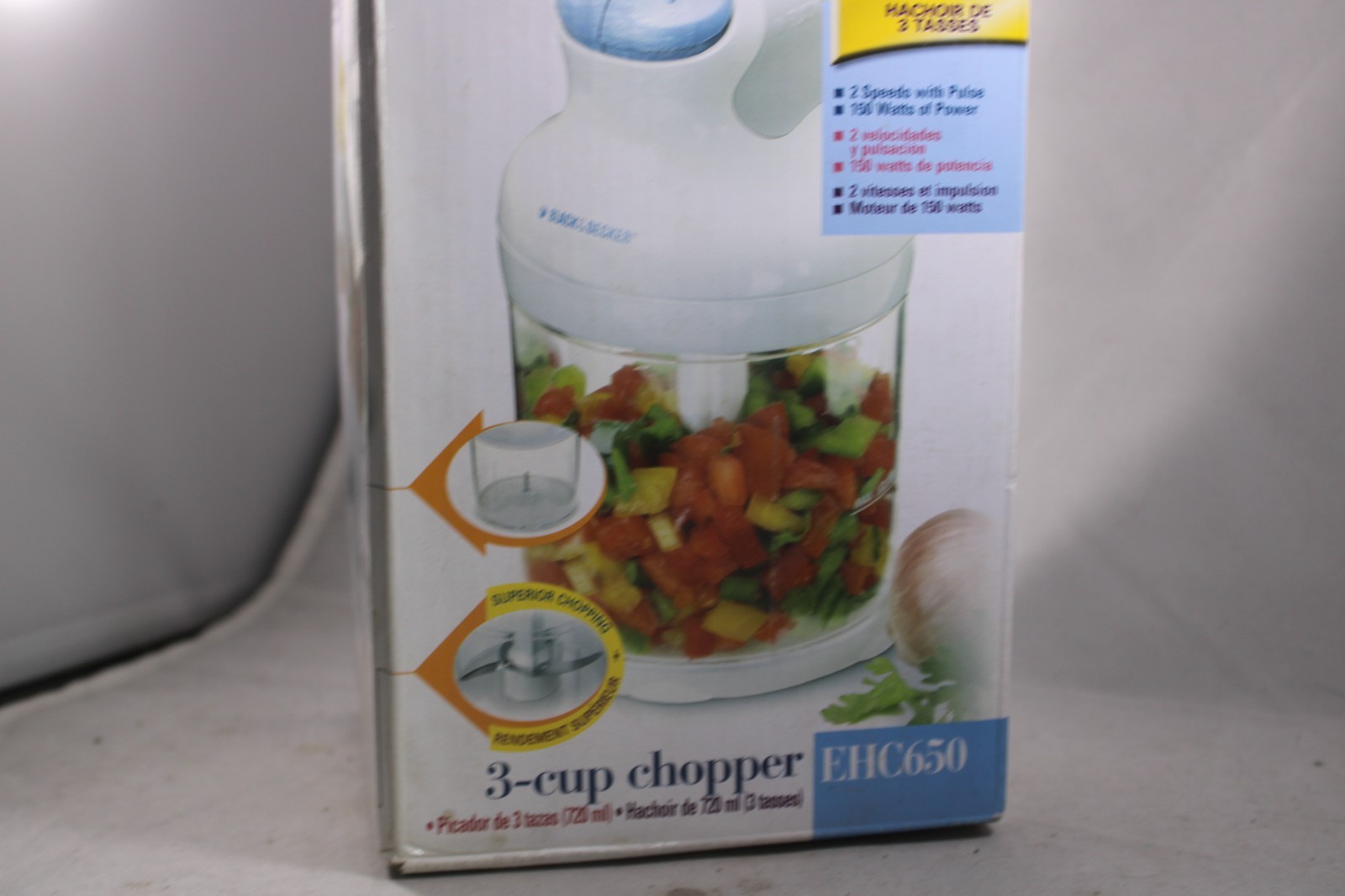 Black & Decker Ergo 3 Cup Deluxe Chopper Model #EHC650