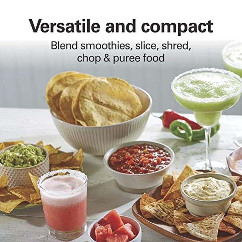 4-Cup Mini Food Processor Leak-Proof Bowl Easy Assembly Blend Chop Slice Shred