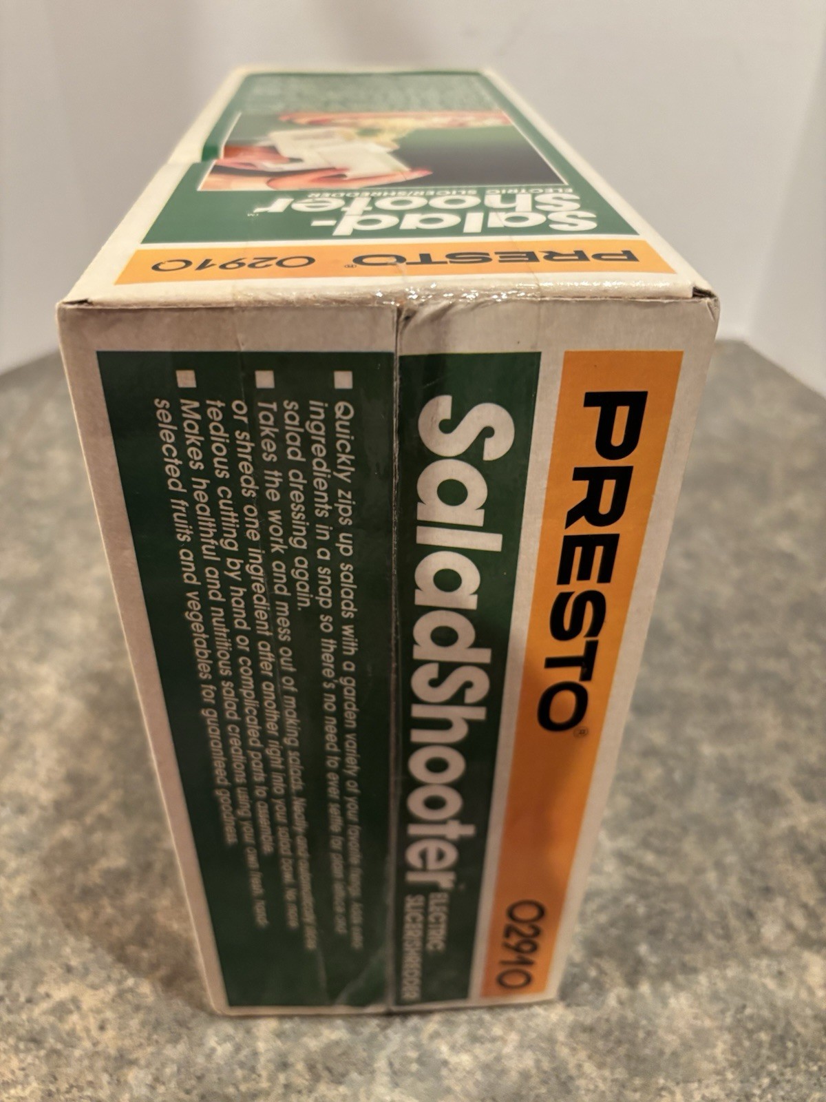 Presto 02910 Salad-Shooter Electric Food Slicer Shredder New In Box 1988