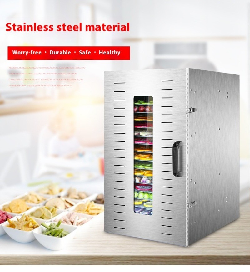 Large-capacity Food Dehydrator 12-tray Digital Control Stainless Steel Material！