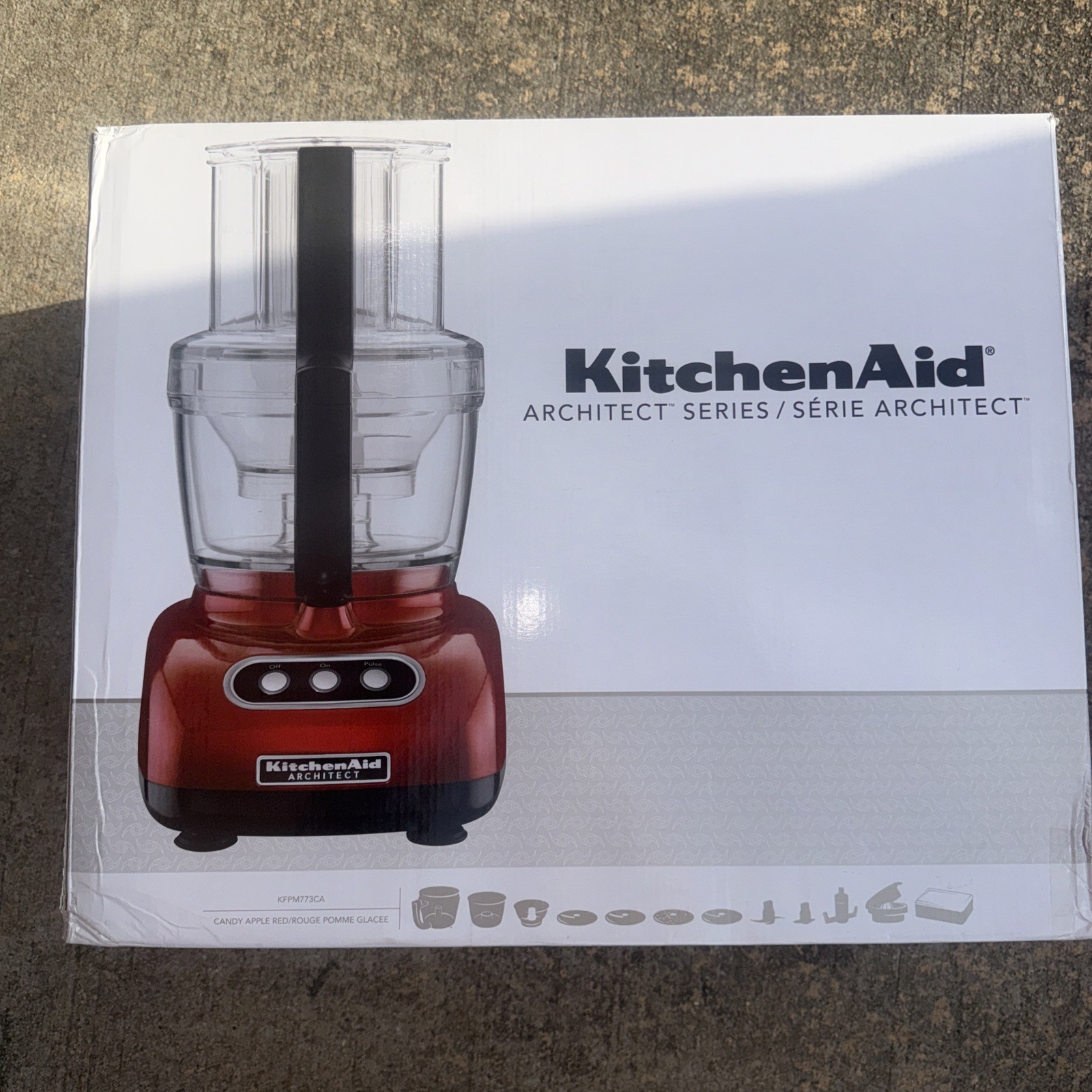Kitchenaid Architect Series Candy Apple Red Food Processer KFPM773CA 12 Cups