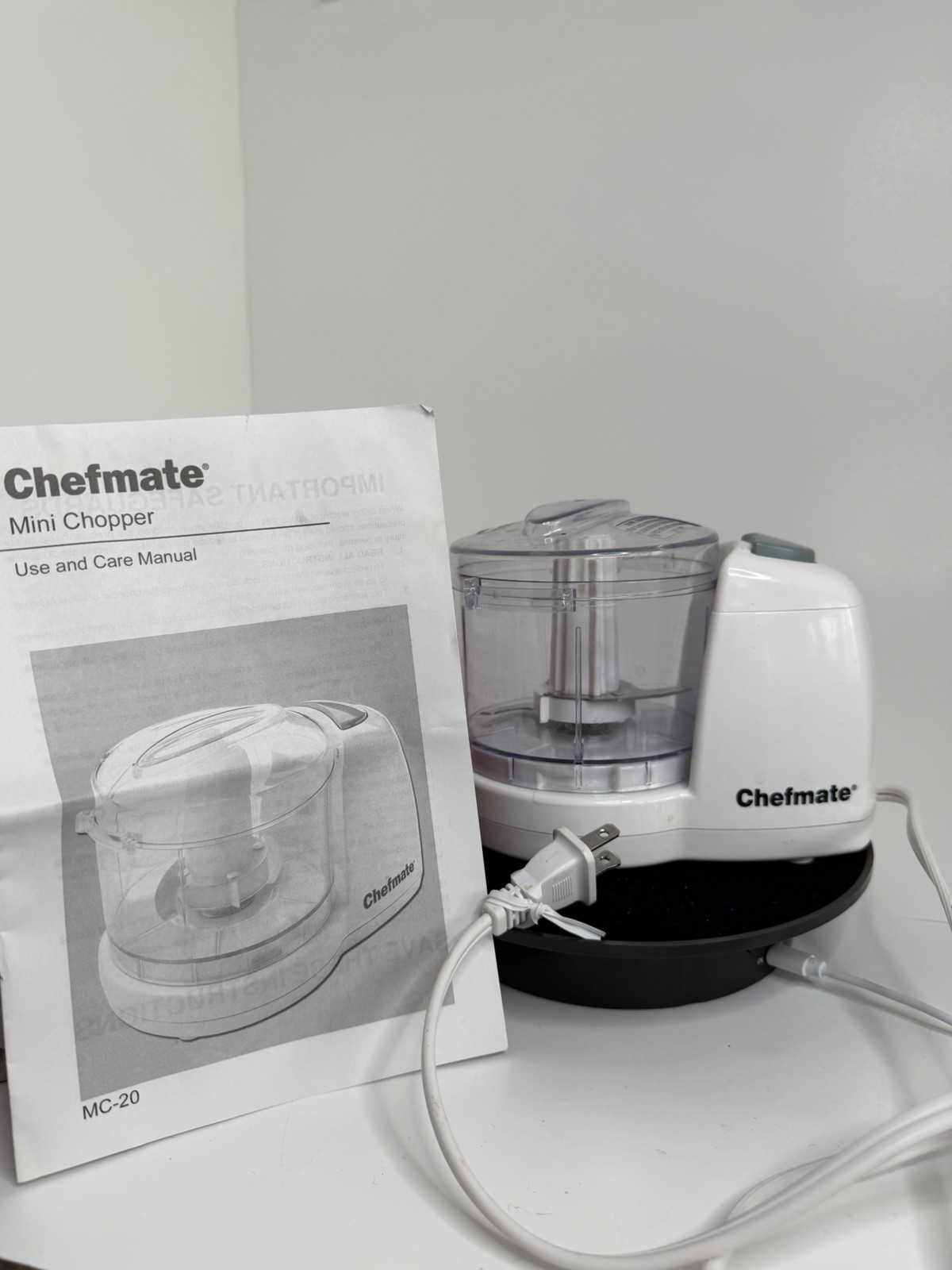 Chefmate 1.5 Cup Electric Food Chopper 355 ml