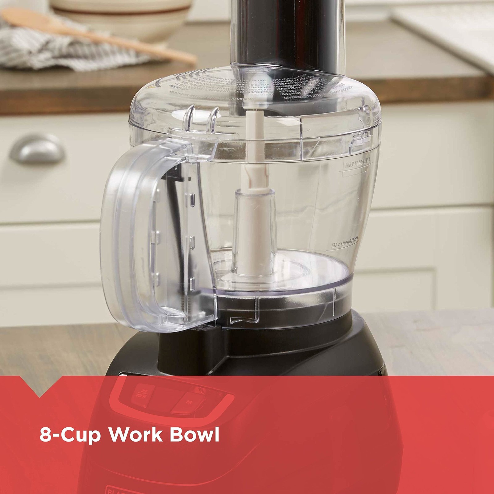Procesador De Alimentos De 8 Tazas Con Hoja De Acero Inoxidable Compacto 450W