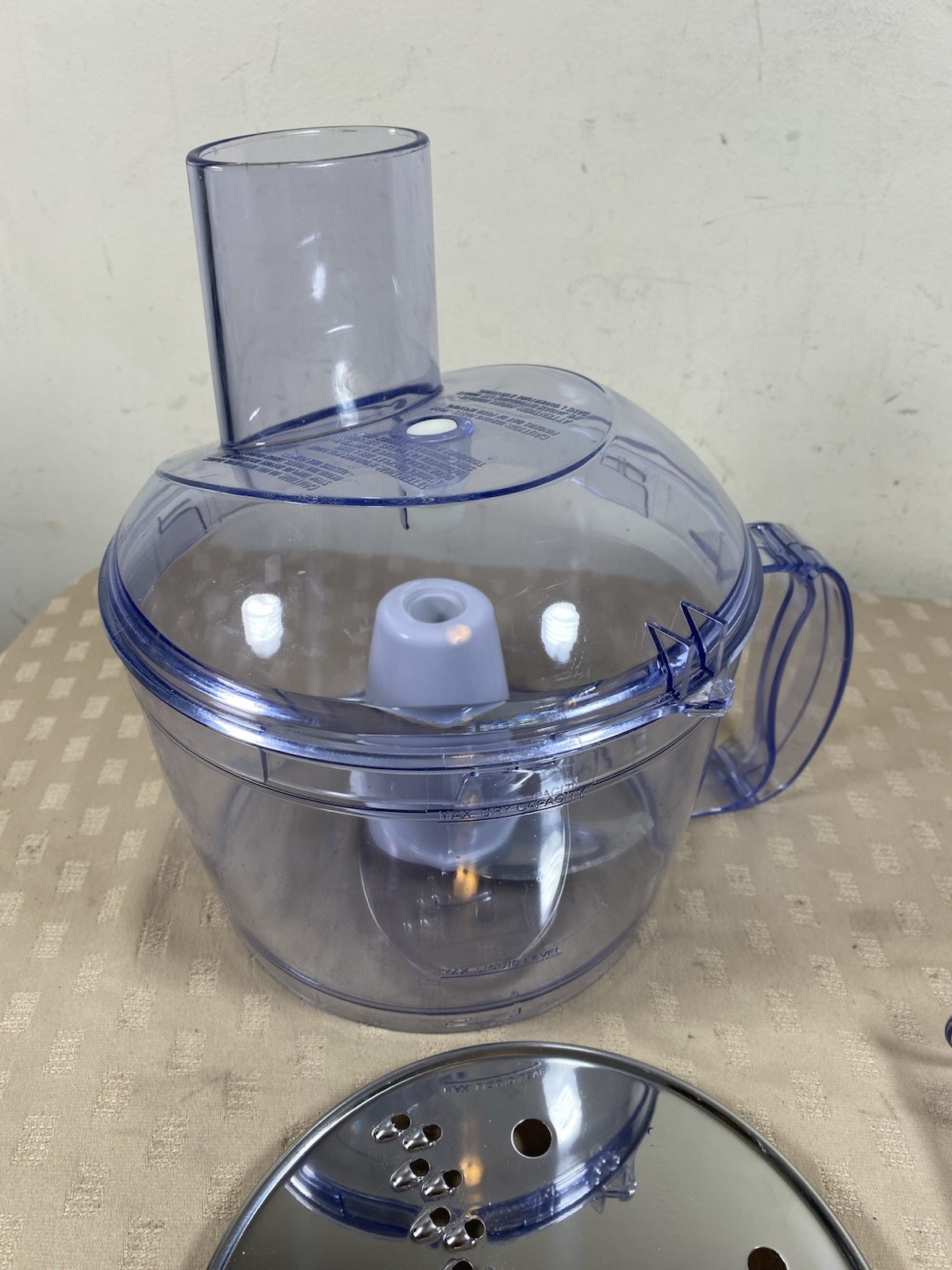 Hamilton Beach Food Processor 70550 70450 Bowl, Lid, & Pusher Two Blades