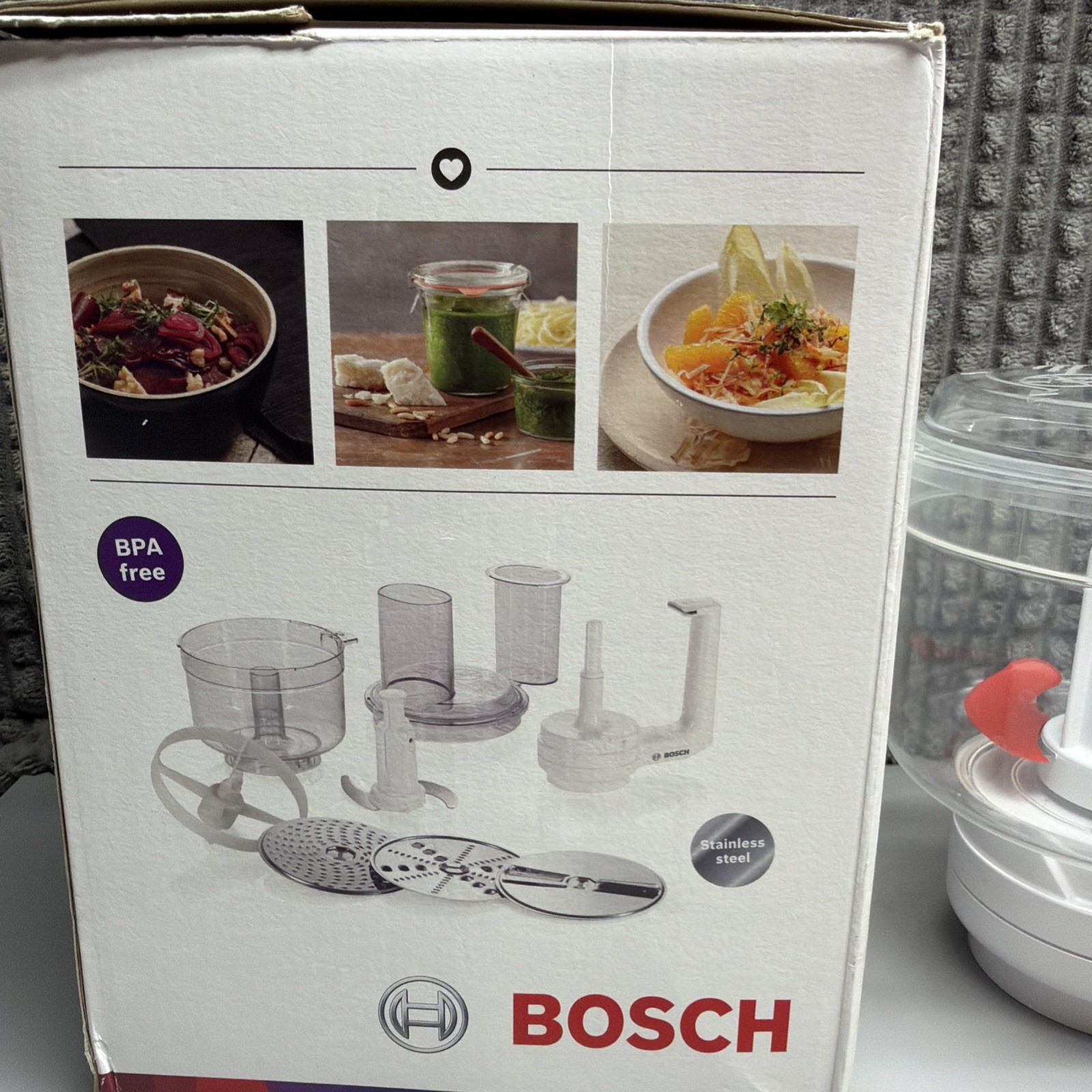 Bosch Universal Multi Mixer Food Processor w/ Bowl, Lid, Pusher, Blade MUM 2 4 5