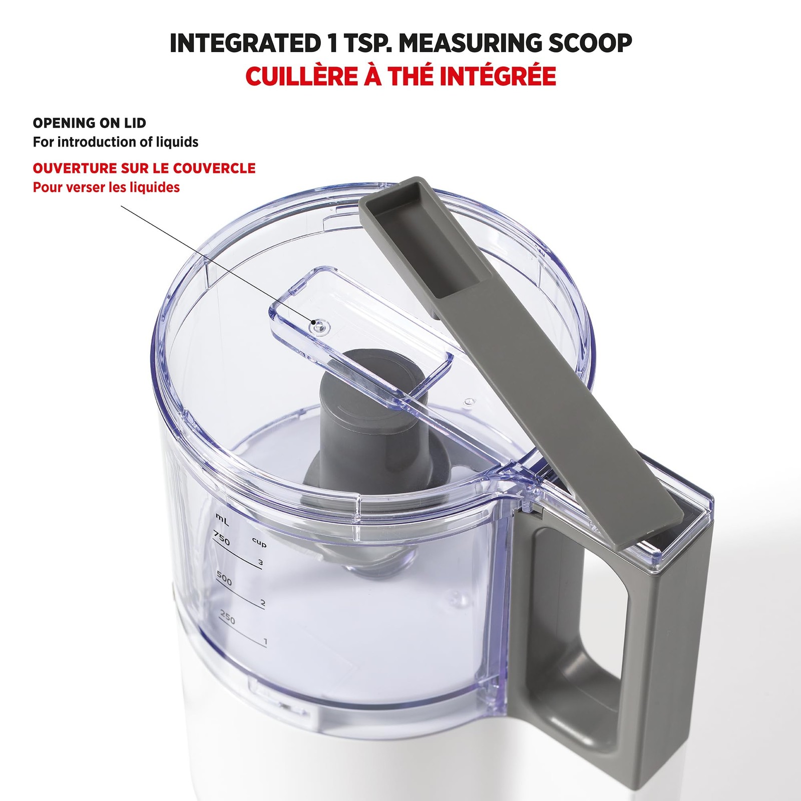 Electric Oscillating Food Processor – 4 Cups – Measuring Spoon – High, Low & …
