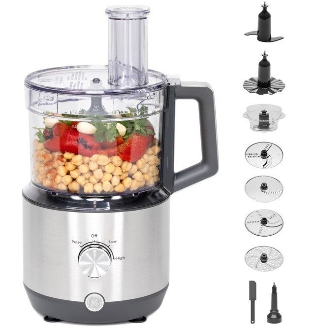 GE 12-Cup Food Processor with Accessories | G8P1AASSPSS