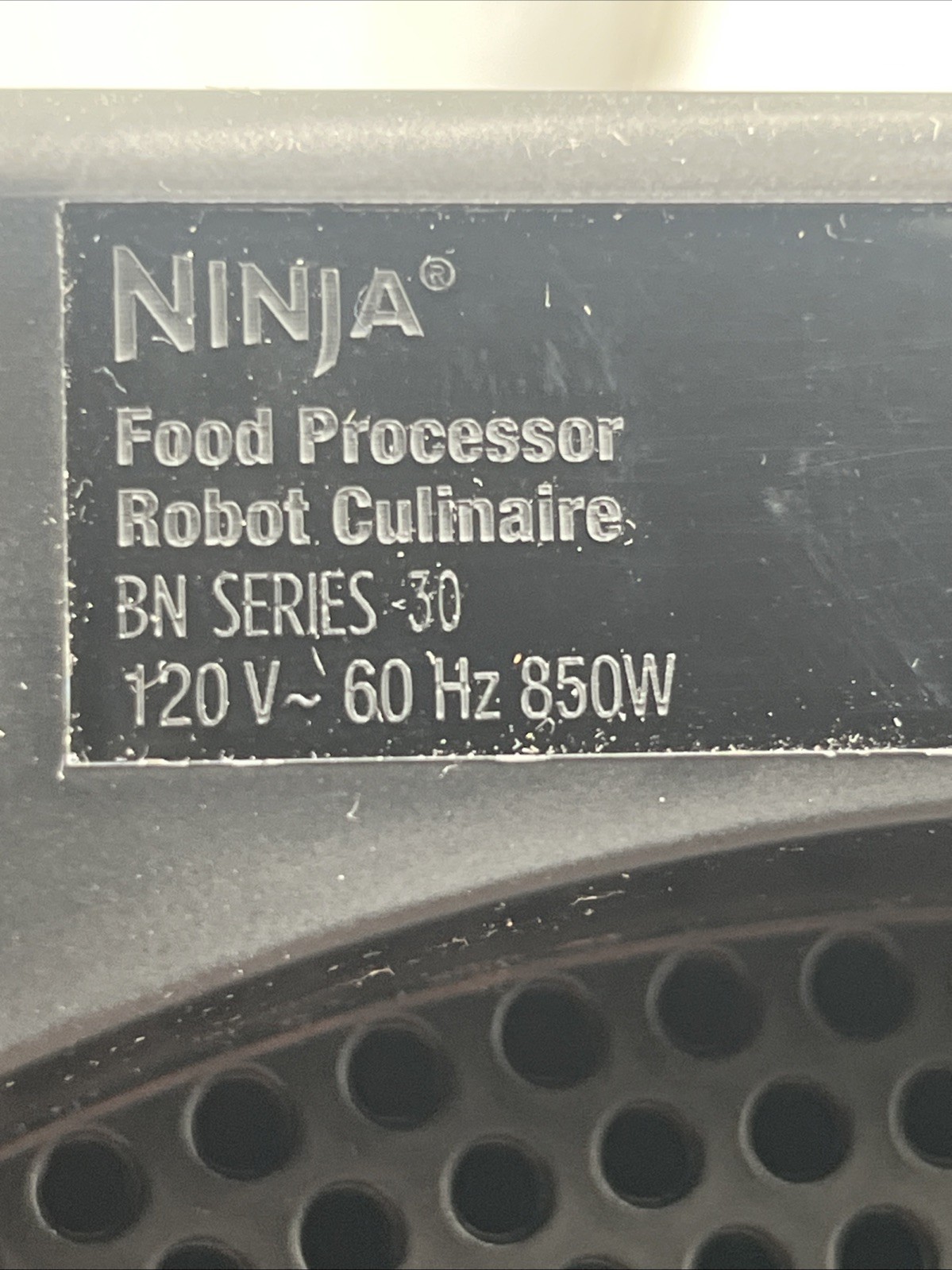 Ninja BN601 Food Processor Motor Base OEM Replacement Series 30 W/ Manual Clean