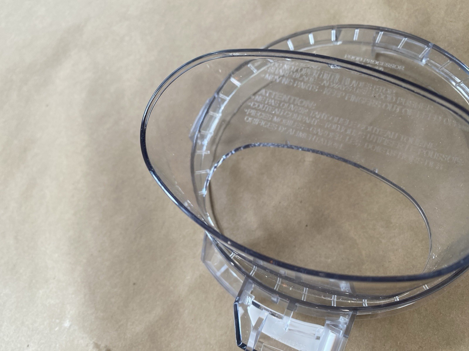 Replacement Top Lid Bowl Feeder Cover DLC-117BGTX for Cuisinart DLC-10