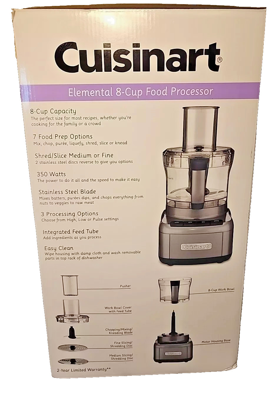 Cuisinart FP8GMP1 Elemental 8-Cup Food Processor