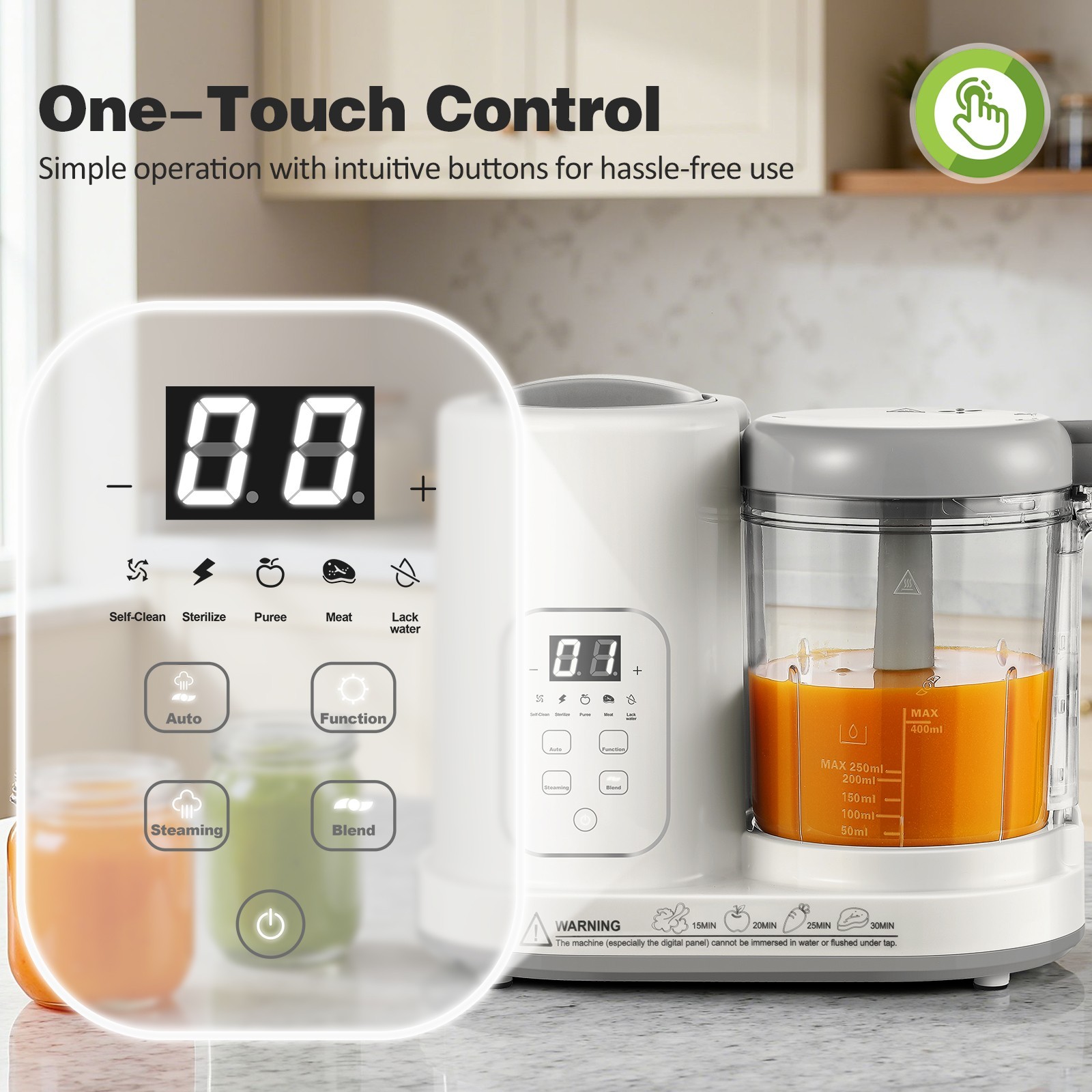 10 Cup Food Processor 600W Multifunctional 5 in 1 Blender Chopper Juicer Mixer