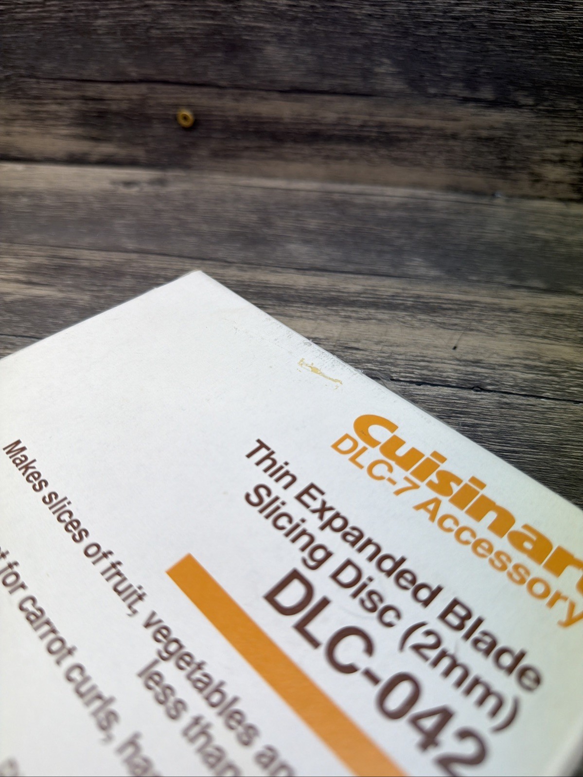 Cuisinart DLC-7 Series Thin Slicing 2mm Disc Blade DLC-042 NEW