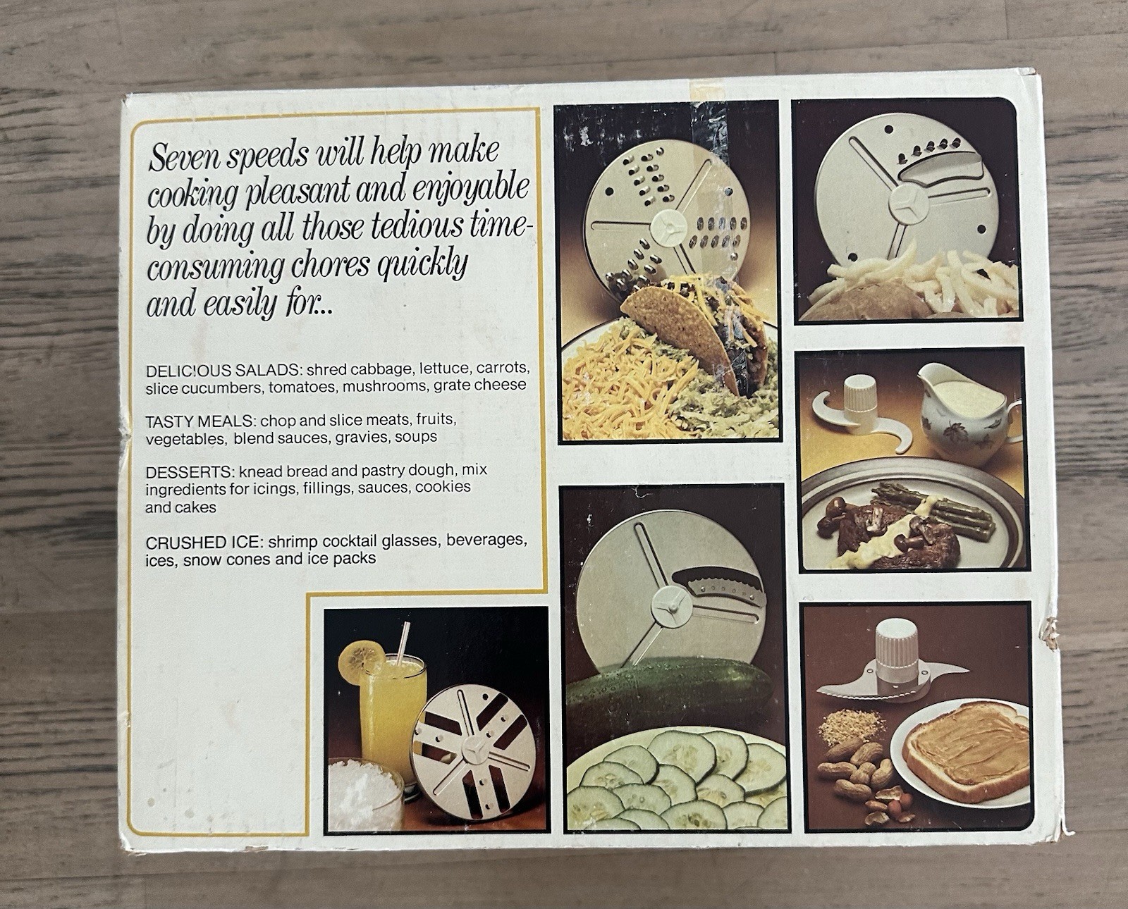 Sears Counter Craft 7‑Speed Food Processor 400.823602 Vintage USA New Sealed