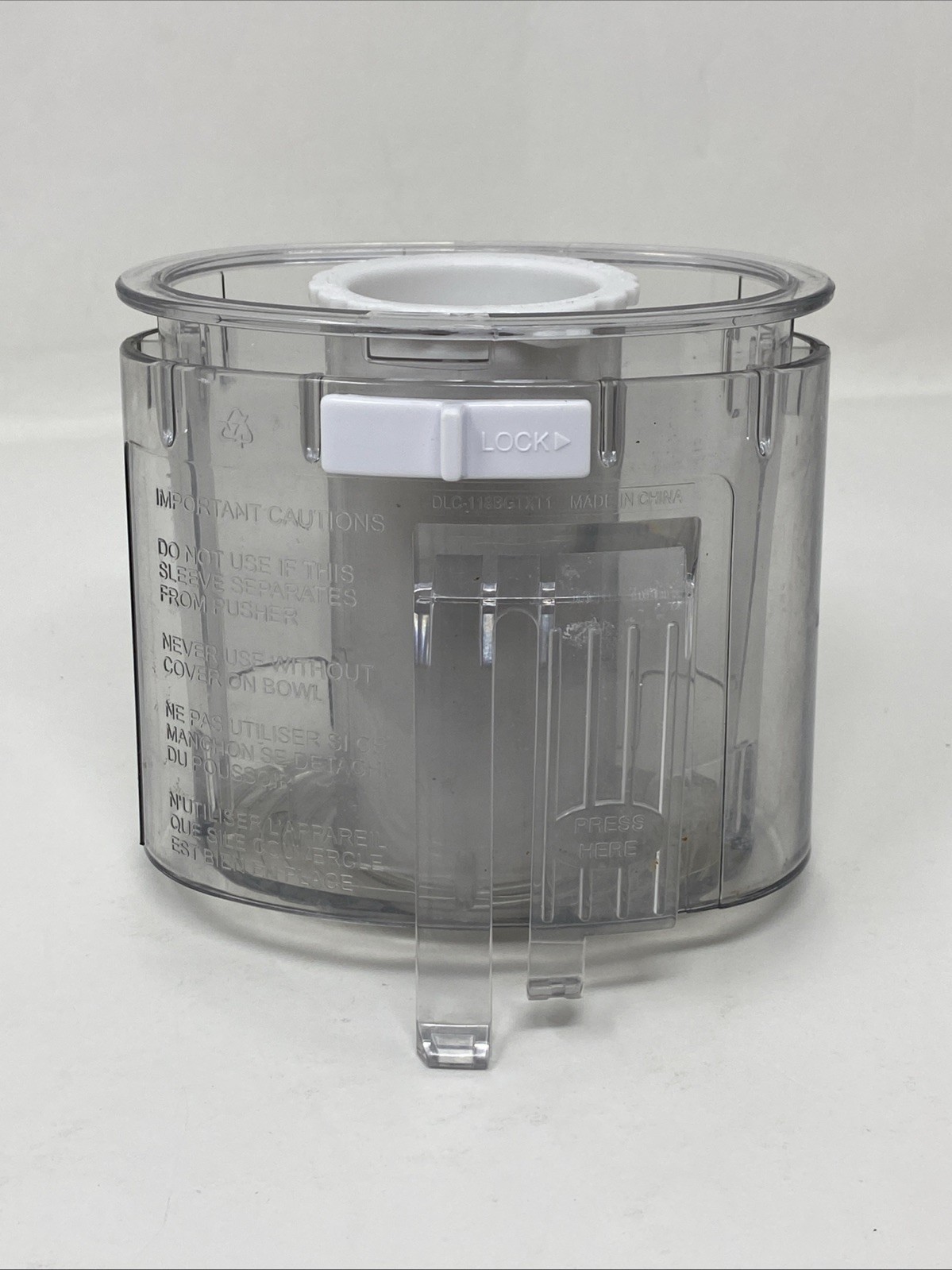 Cuisinart Pro Classic DLC-10 Food Processor Replacement Chute Pusher DLC-118BGTX