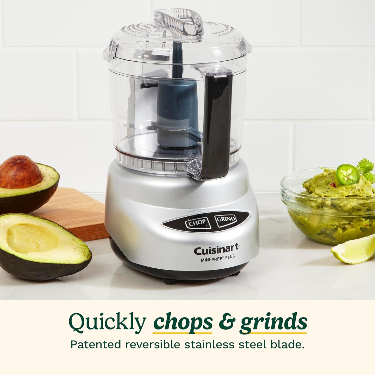 24oz Mini Food Processor Stainless Blade Herbs Veggies Cheese Prep DLC-2A White