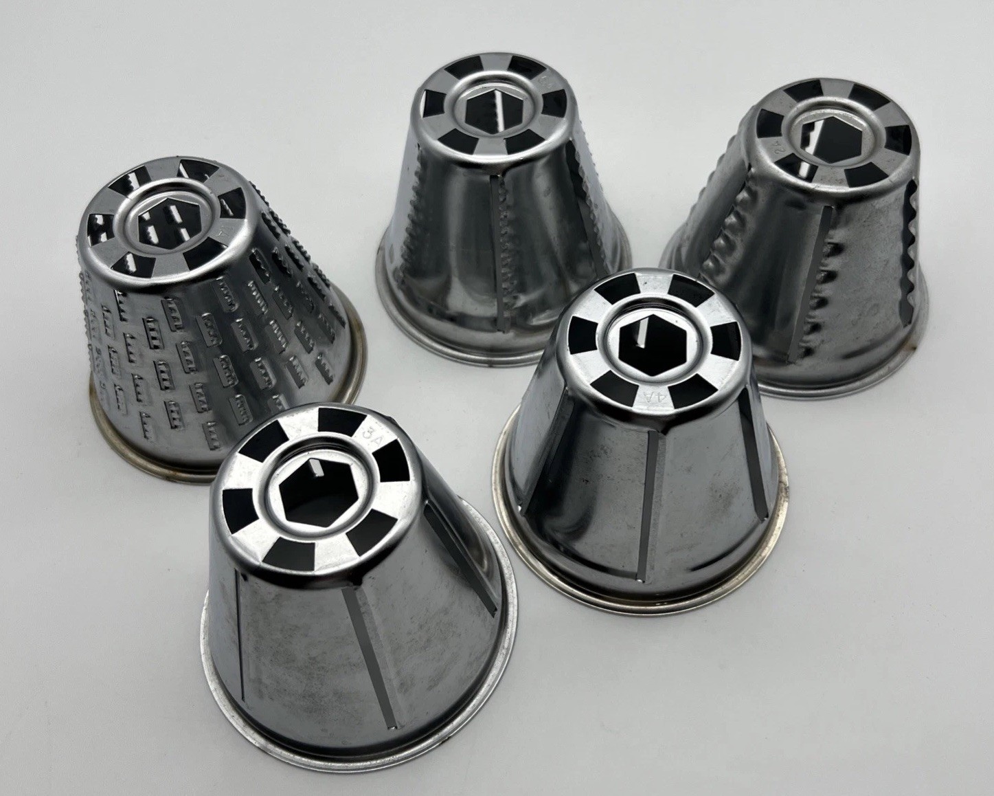 Saladmaster Food Processor Grater Slicer Shredder 5 Replacement Cones
