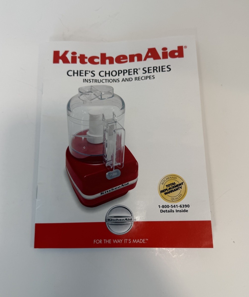 KitchenAid Chef’s Chopper Food Processor Replacement Instructions OEM