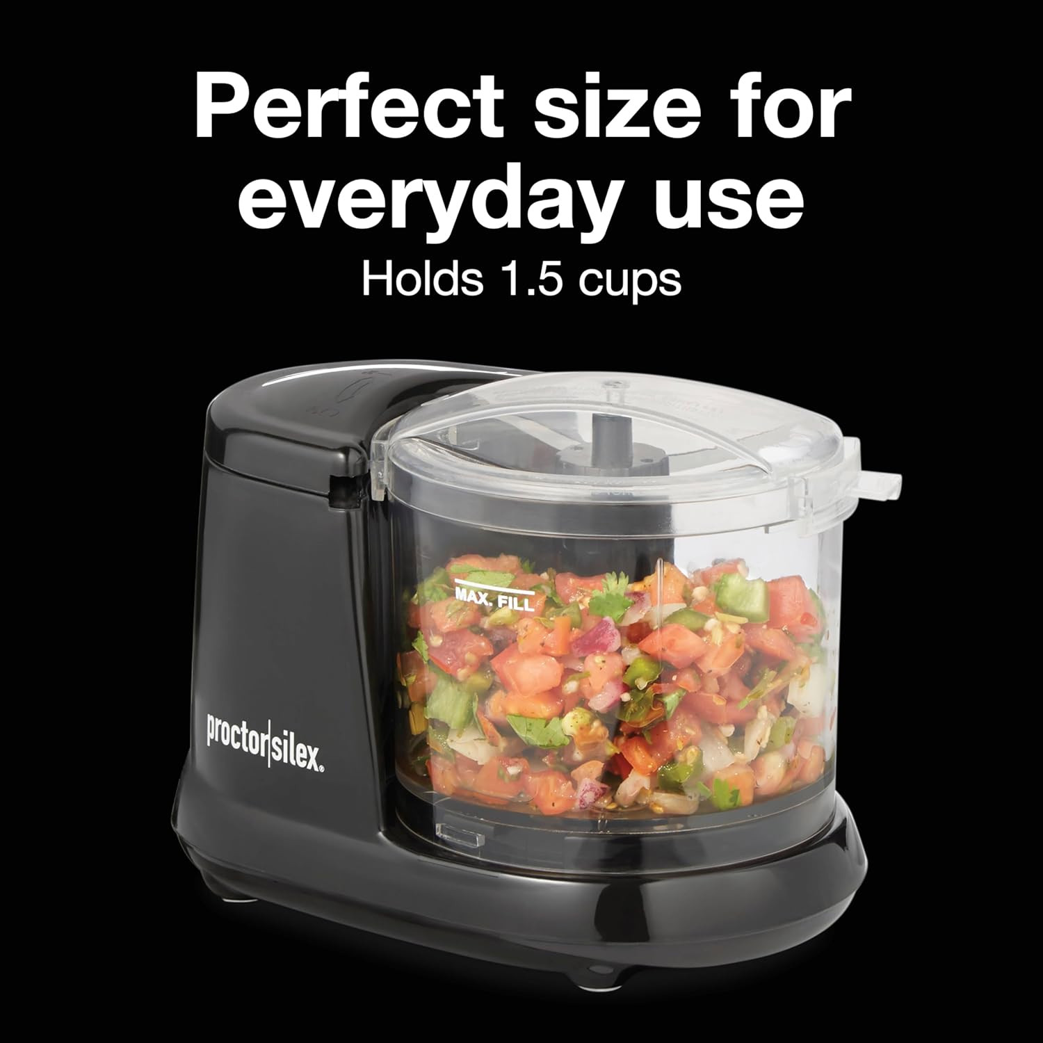Durable Electric Vegetable Chopper & Mini Food Processor for Chopping, Puree & E