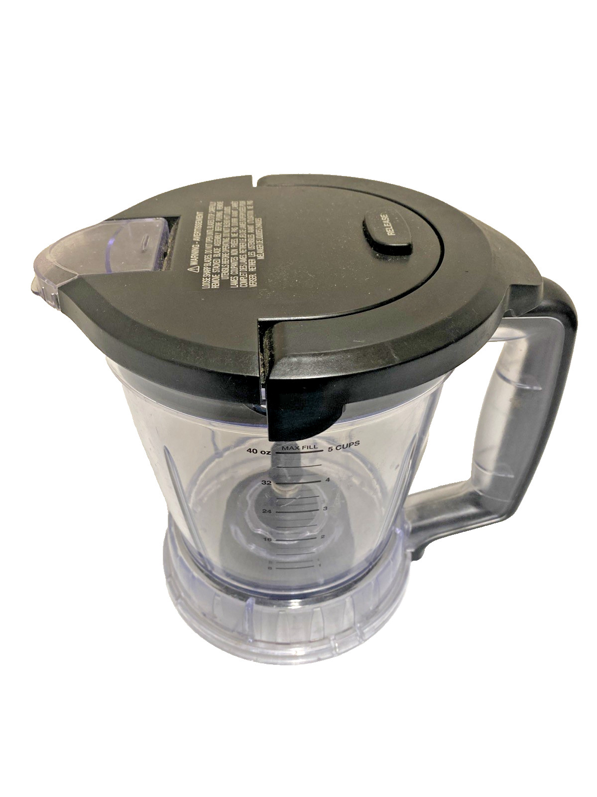 Ninja 40 oz Food Processor Bowl With Lid 5 Cup