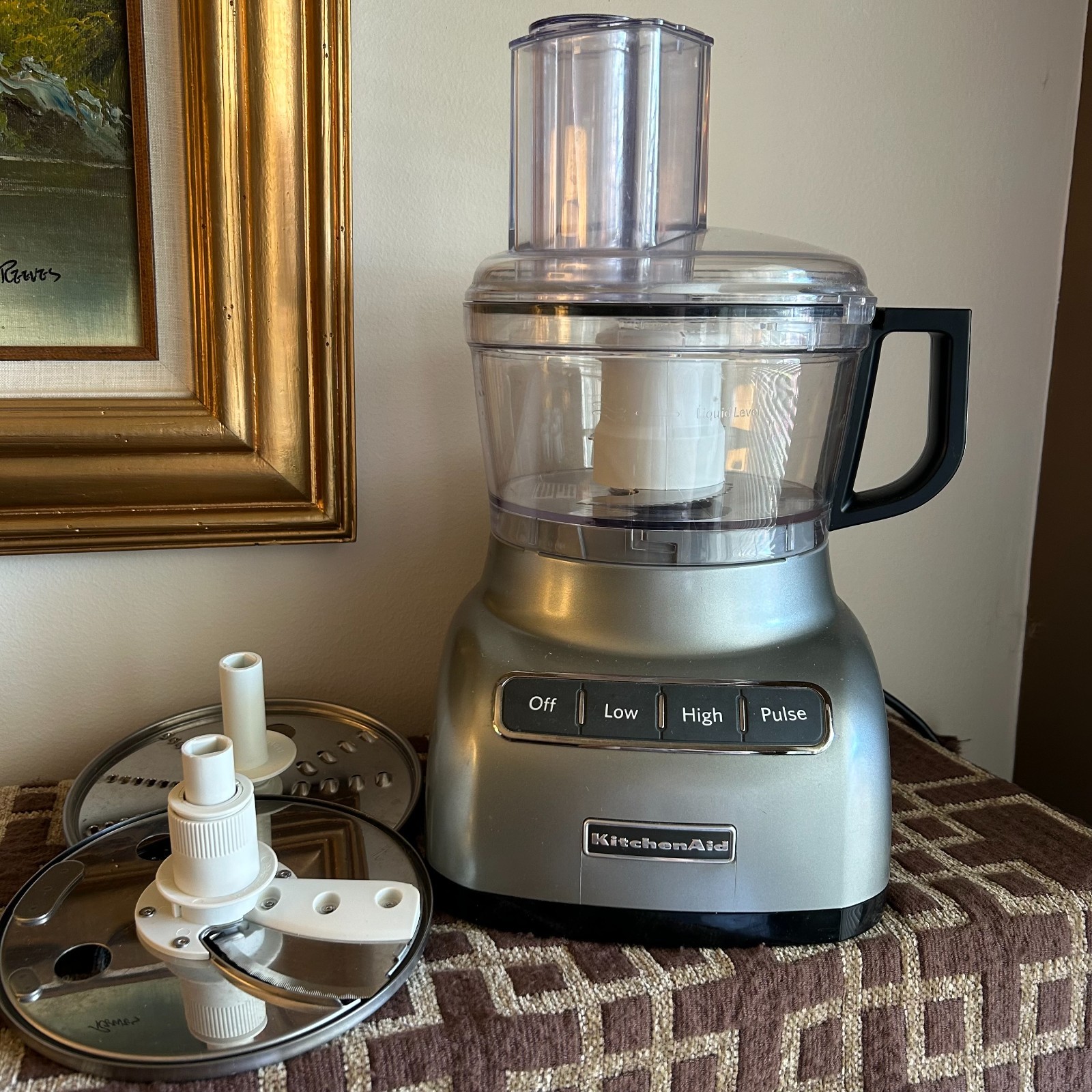 KitchenAid Food Processor 7 Cup Model kfp0711cu0 w/ Shredding and Slicer Blades