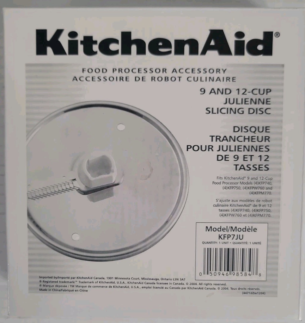KitchenAid 10 Piece Food Processor Accessories KFP7JU KFPW7FF Storage Container