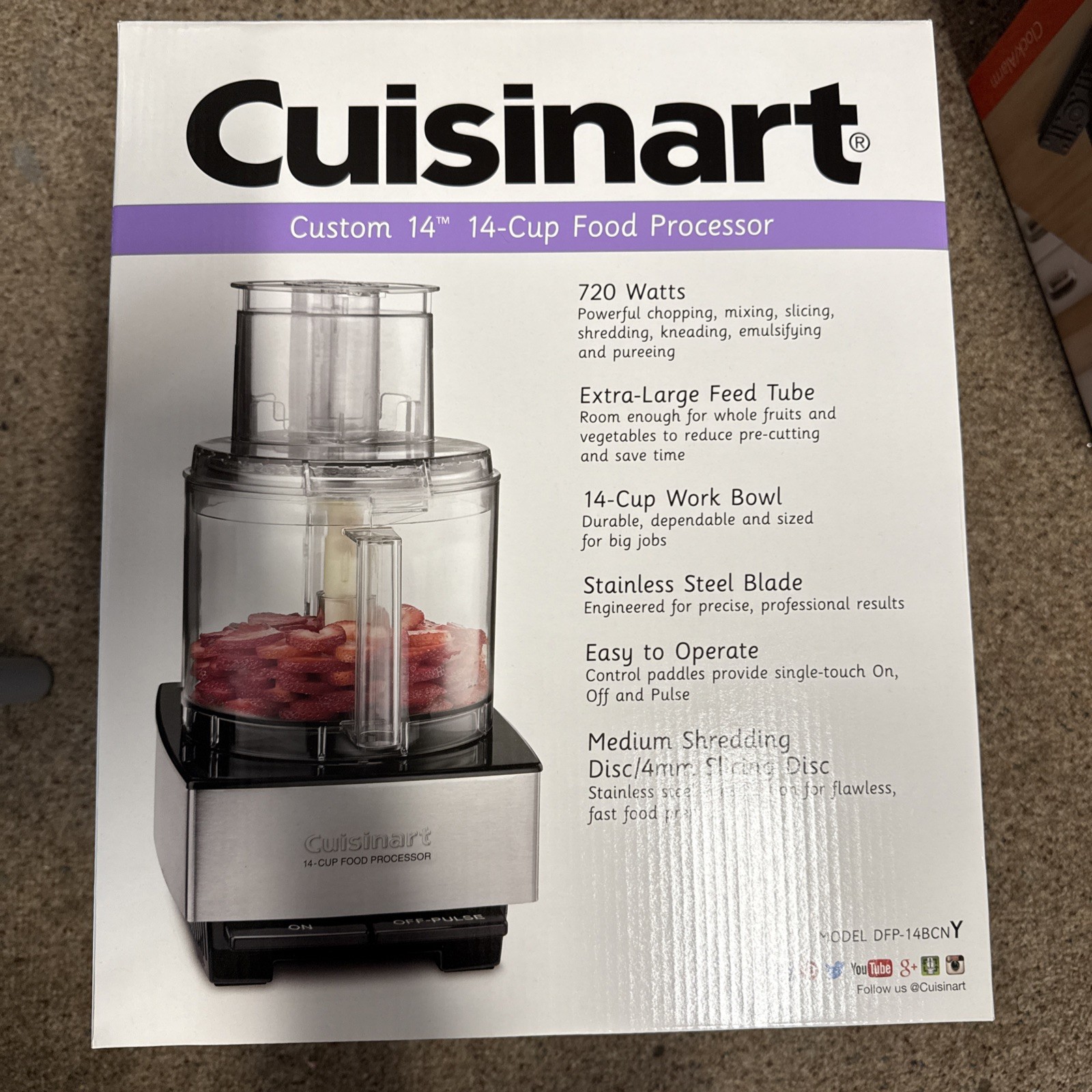 Cuisinart – Custom 14 / 14-Cup Food Processor – NEW IN BOX – DFP-14BCNY