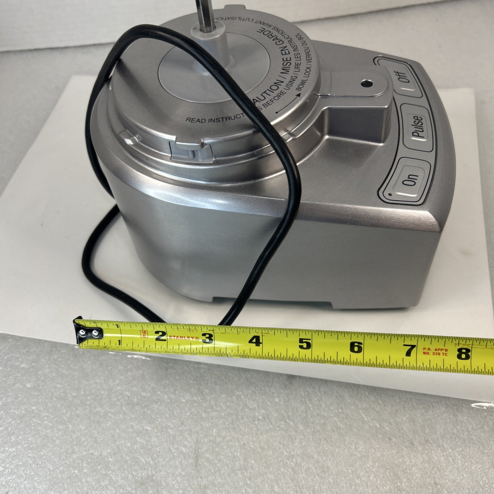 Cuisinart MFP-108 Elite Series Motor Base Only Replacement Part Silver Tested
