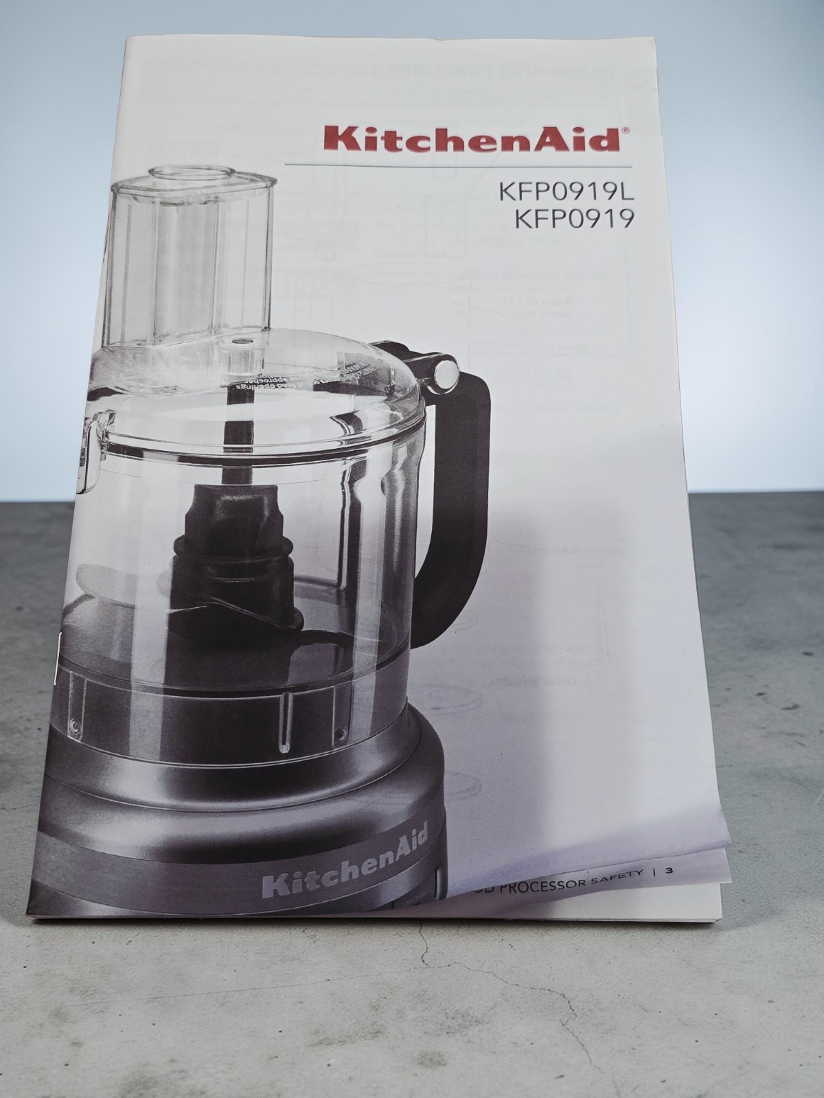 KitchenAid 9 Cup Food Processor All Attachments KFP0919CU Tested New Open Box