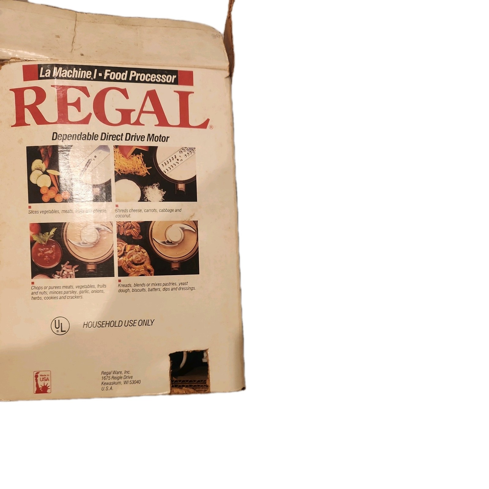 Regal Compact Food Processor V813SB N.I.B Direct Drive Motor Free Shipping