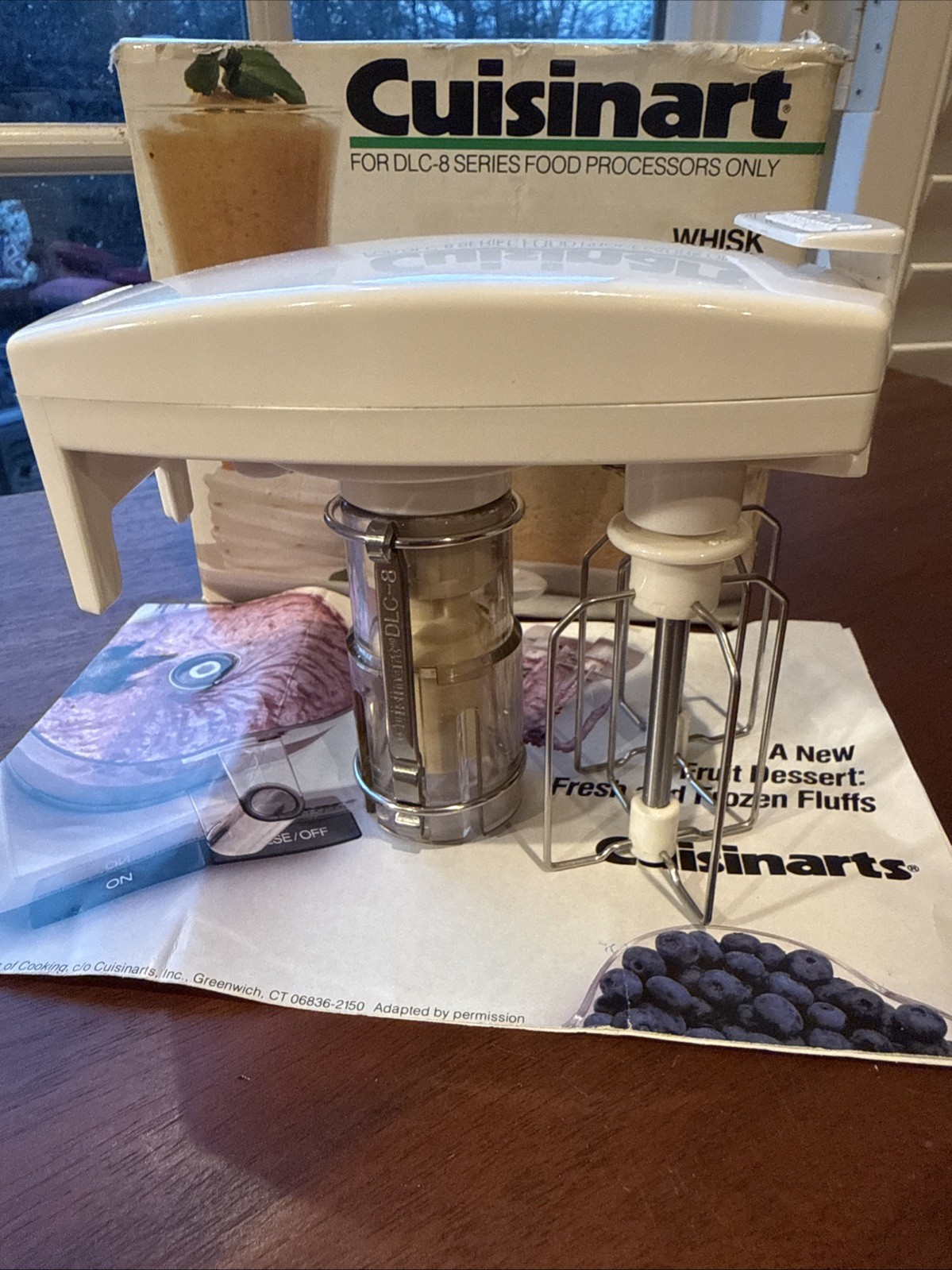 Cuisinart Whisk Attachment DLC-855 For DLC-8 Series Food Processors NOS