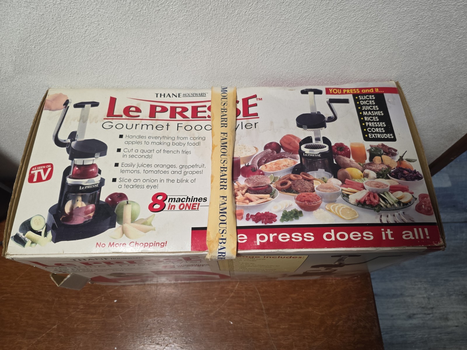 New Le Presse Gourmet Food Styler Slicer 8 in 1 Food Processor Prep Attachments