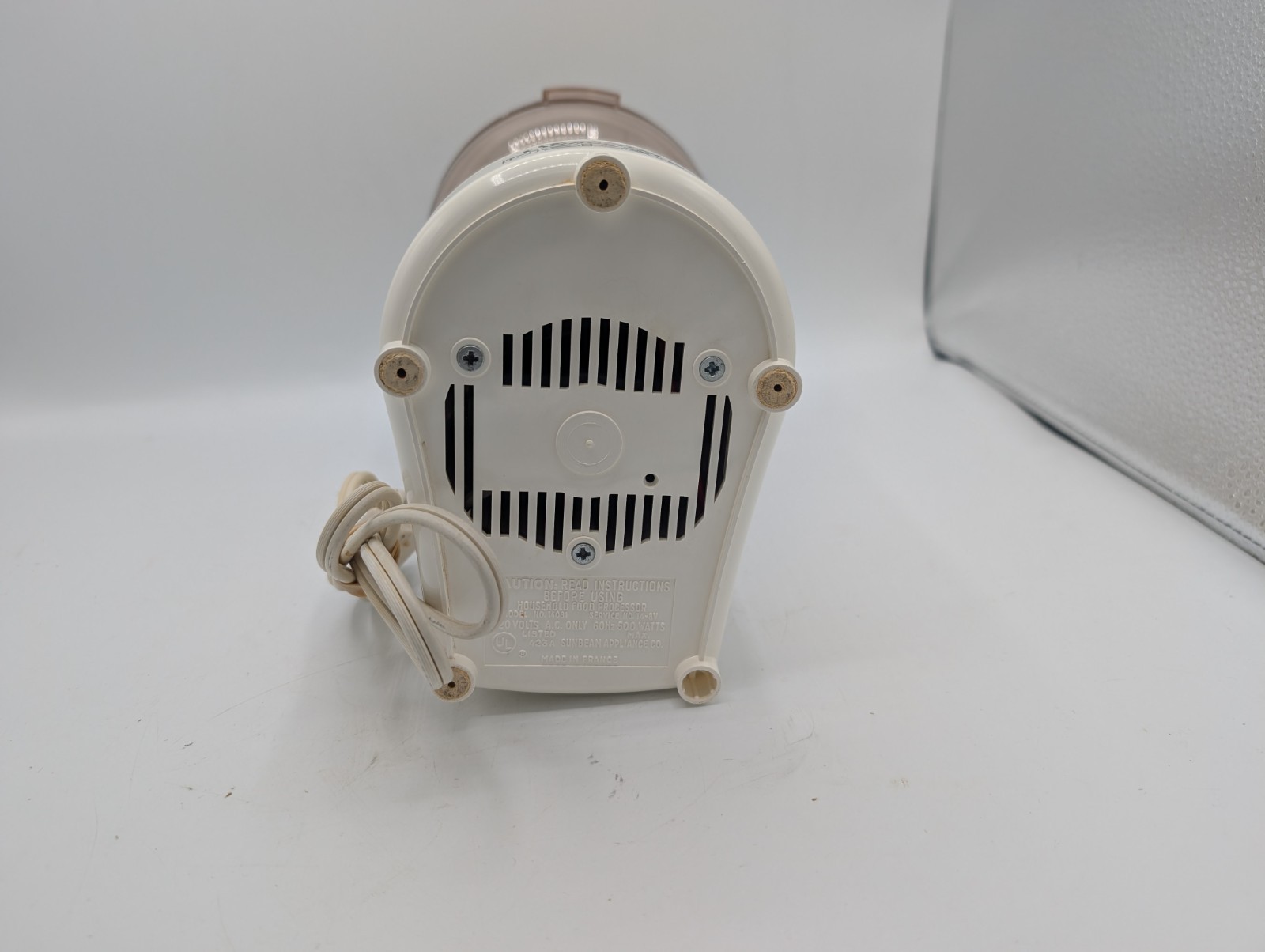Vintage Sunbeam Oskar 14081 Food Processor Chopper Made in France Tested/Works