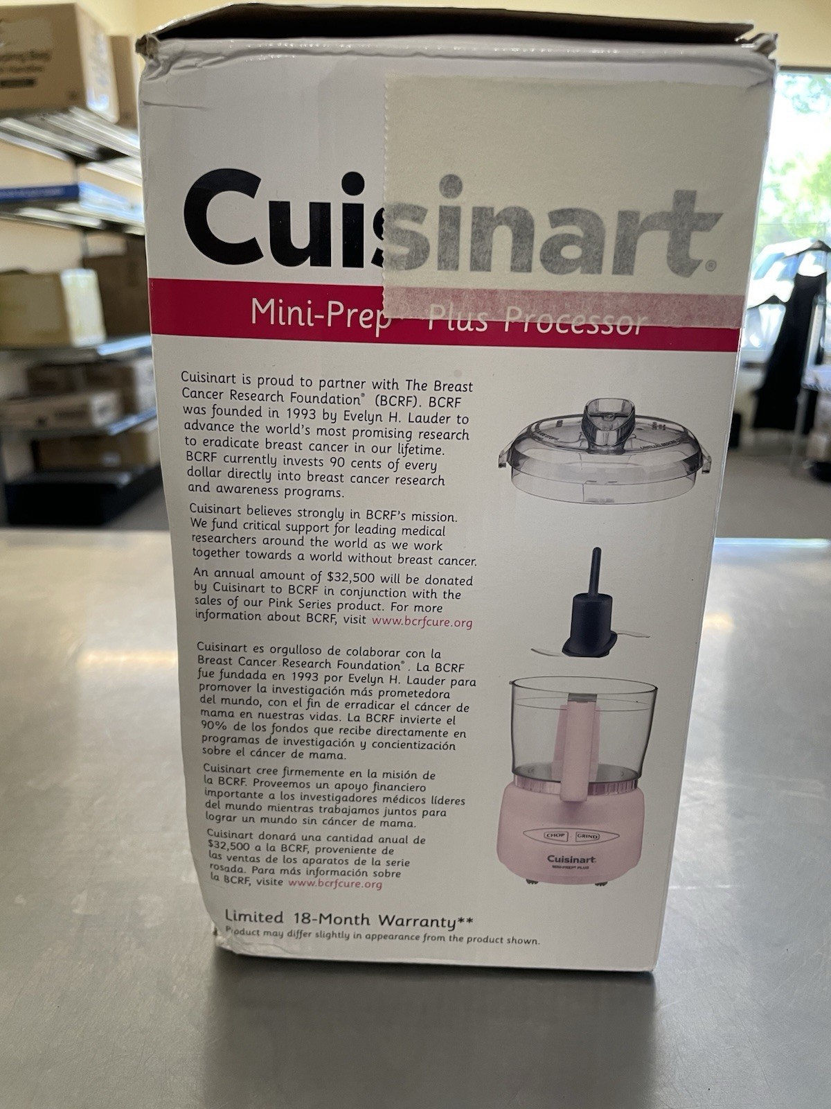 NEW Cuisinart Mini-Prep Plus Food Processor 3 Cups 24 Ounce DLC-2APK (Pink) OPP