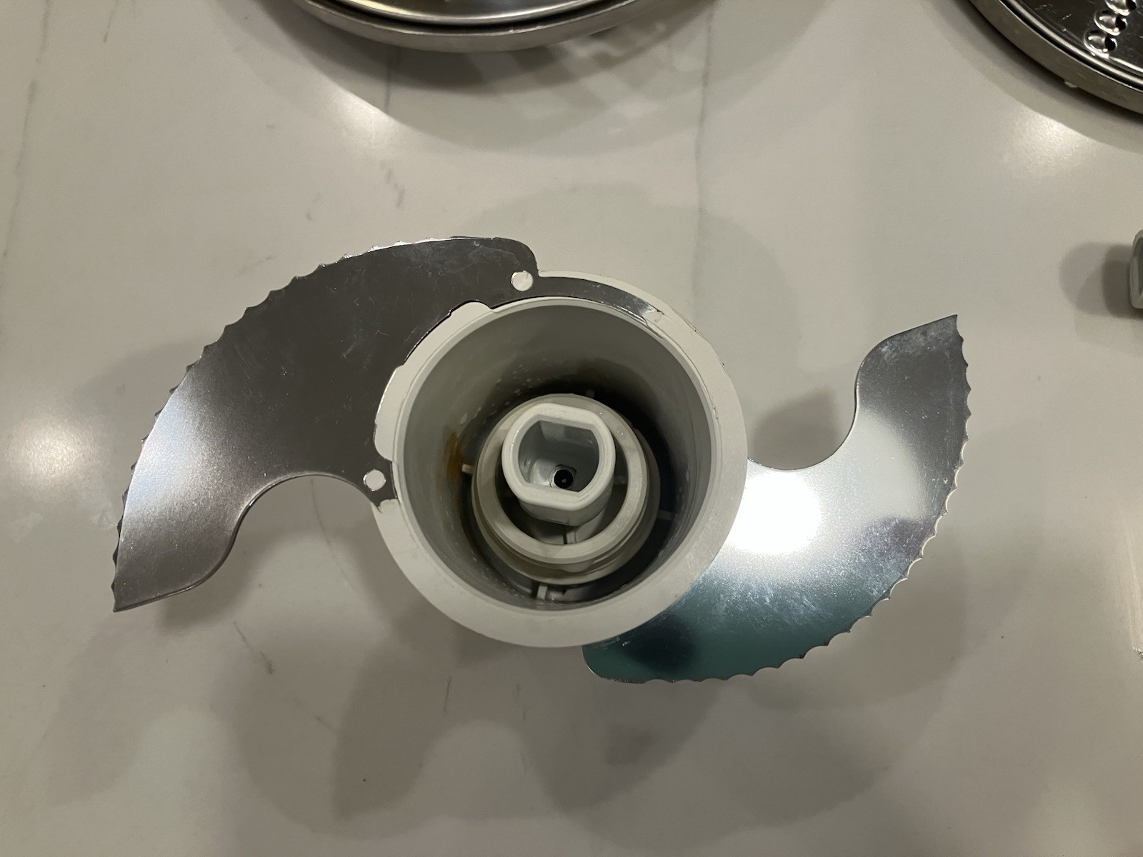 KitchenAid KFP0711CU0 7 Cup S Blade Slice Shred Disc Set w/ Adapter OEM Nice