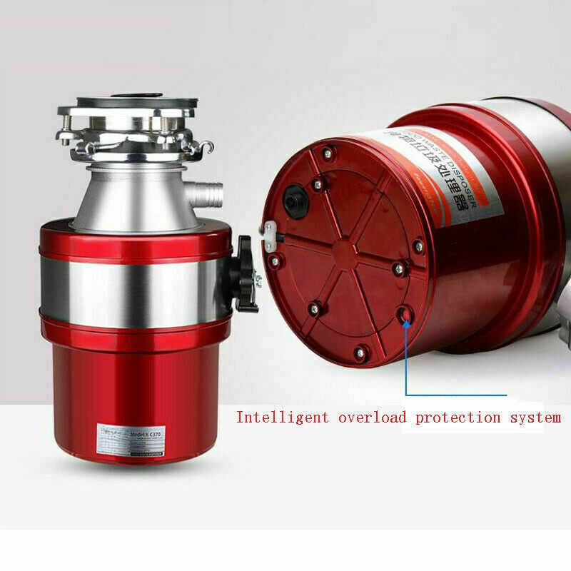 Kitchen Food Waste 1000ML Processor Disposer 370W 220V Garbage Disposal Crusher